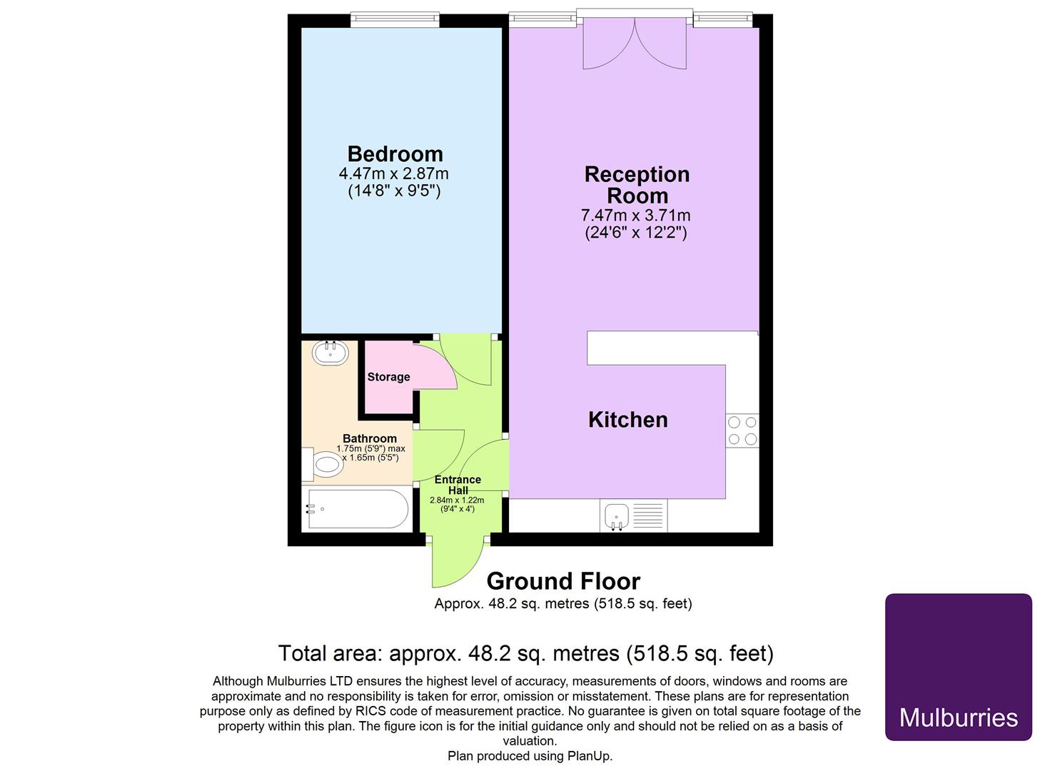 Flat 2, Marnham House, Long Chaulden, Hemel Hempstead floorplan