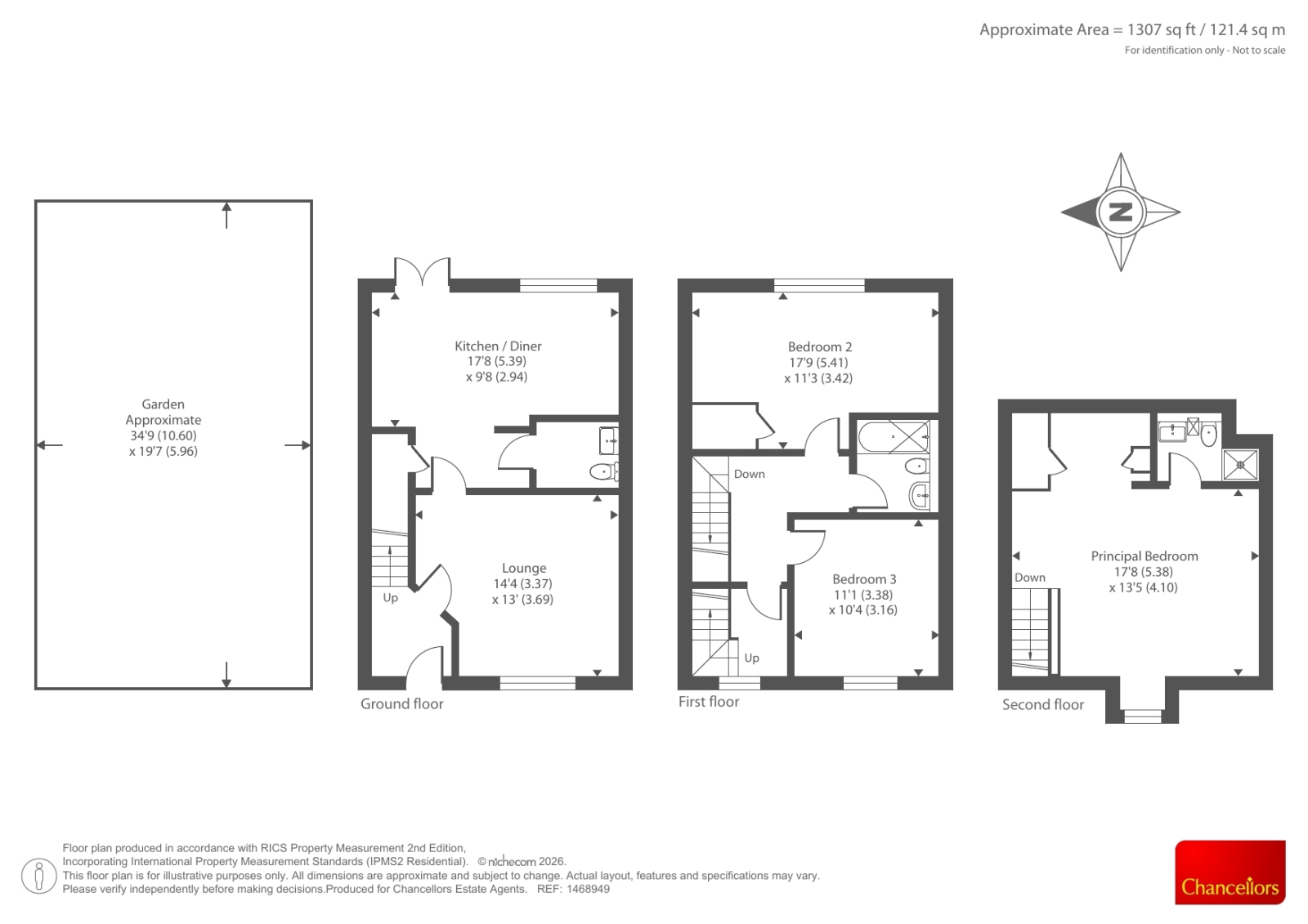 3, Exeter Drive, Bicester floorplan