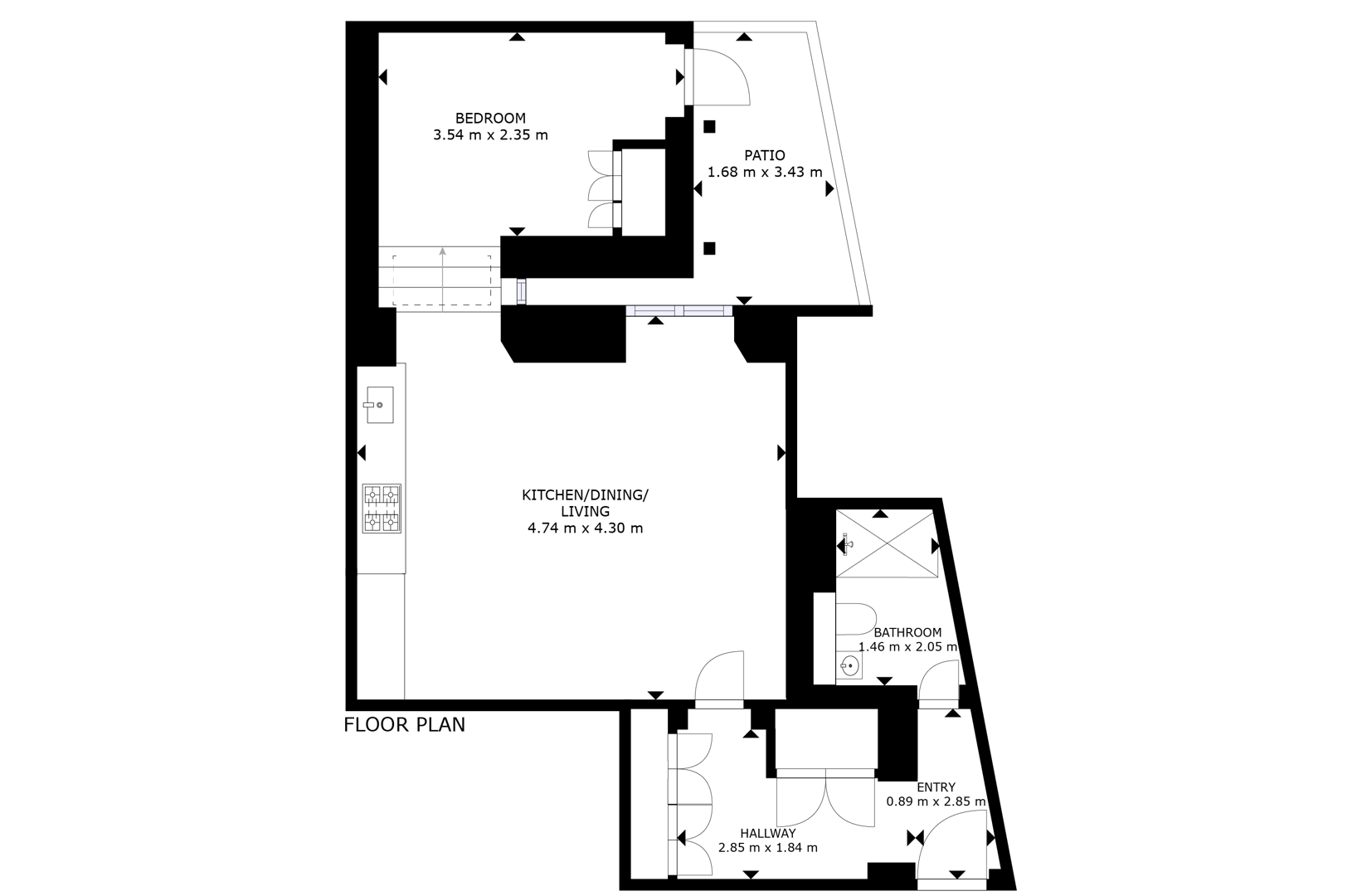 Flat B, 27 Fawcett Street, London floorplan