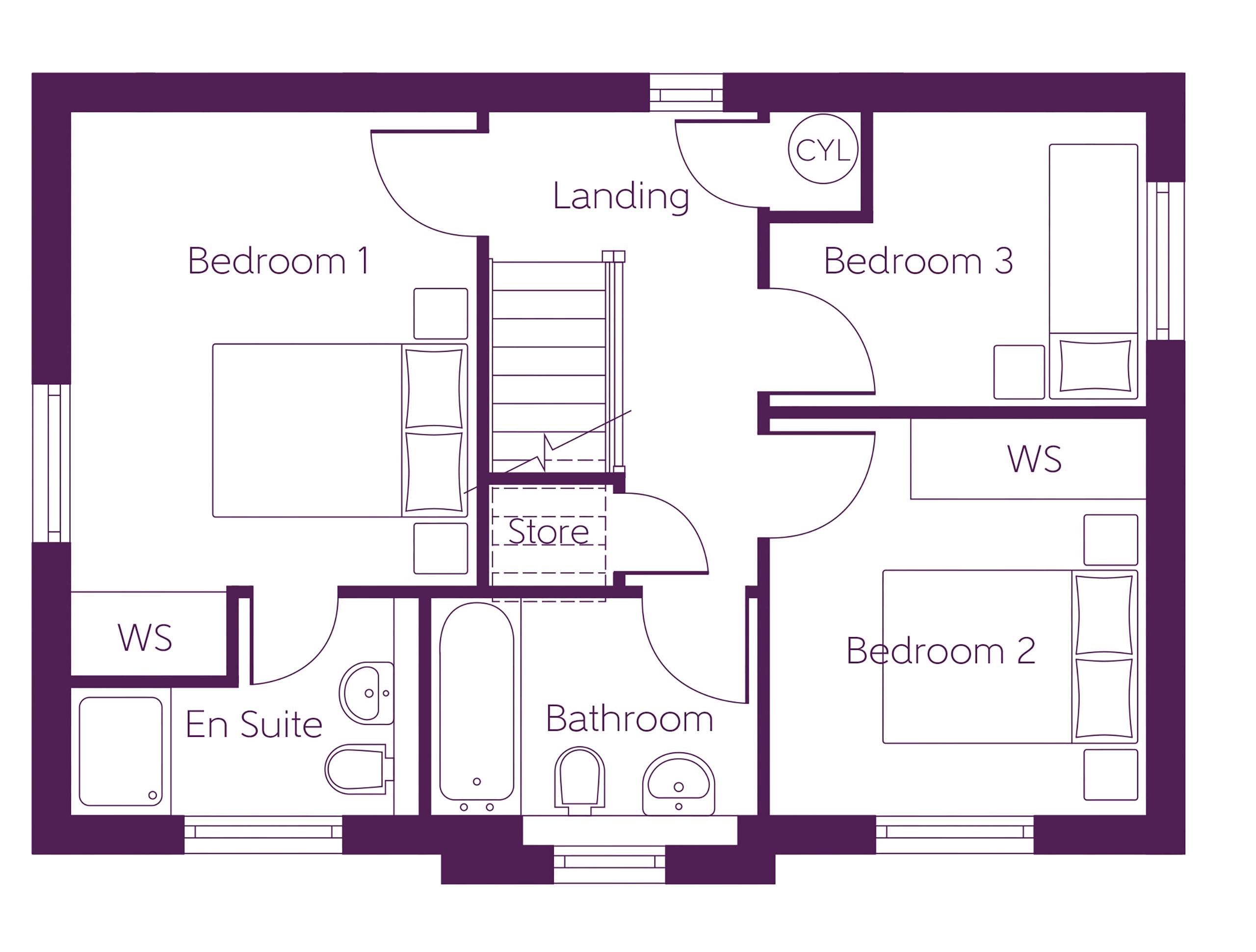 16, Crookston Road, Glasgow floorplan