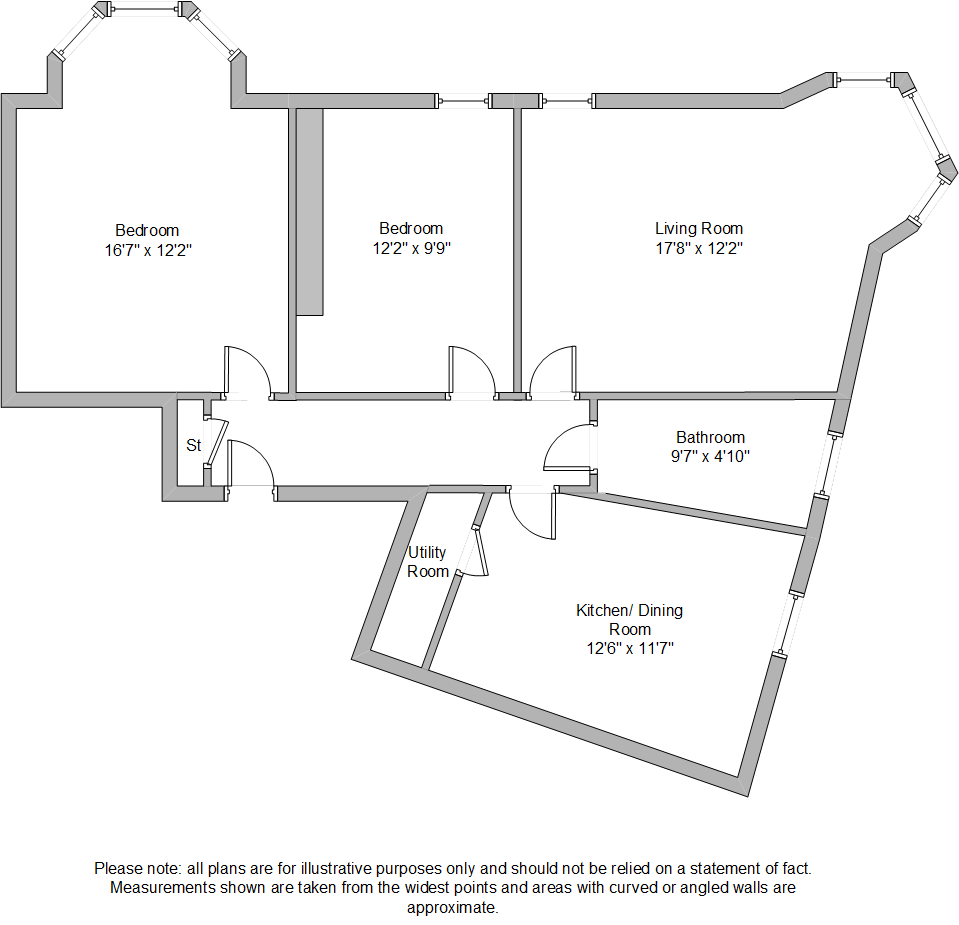 Belhaven Terrace, Morningside, Edinburgh EH10, 2 bedroom flat for sale