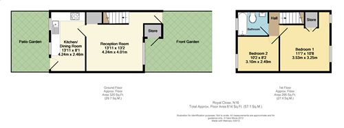 10 Royal Close, Manor Road, Stoke Newington floorplan