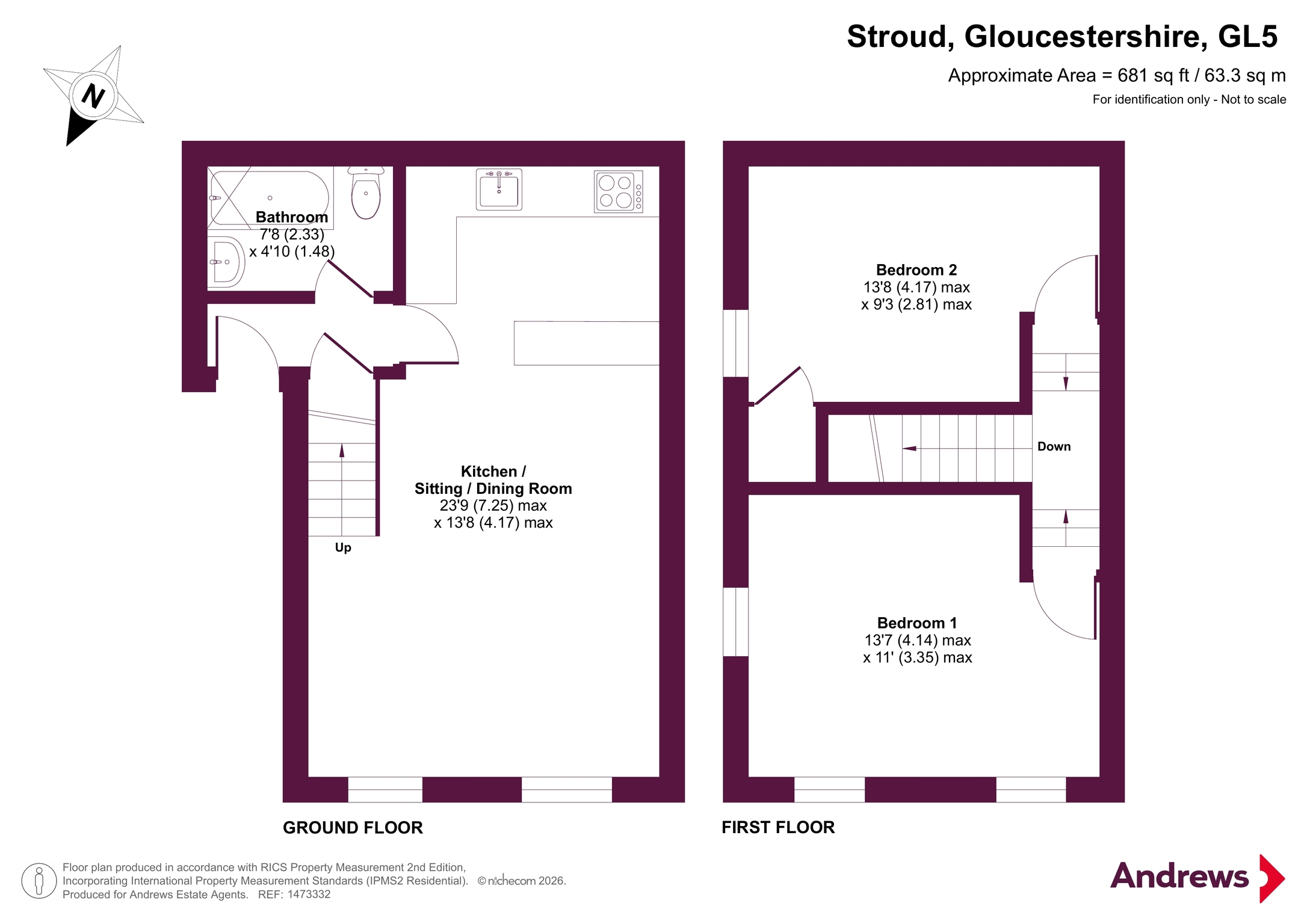 7C,, Lansdown, Gloucestershire floorplan