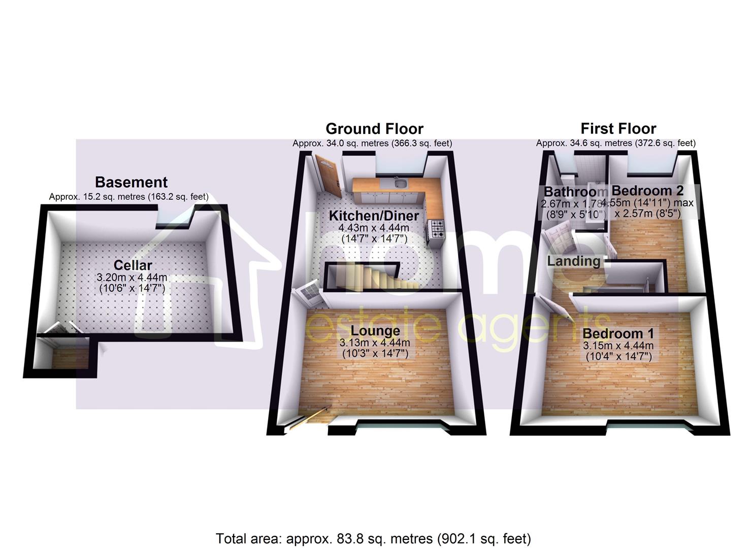 401, Huddersfield Road, Stalybridge floorplan