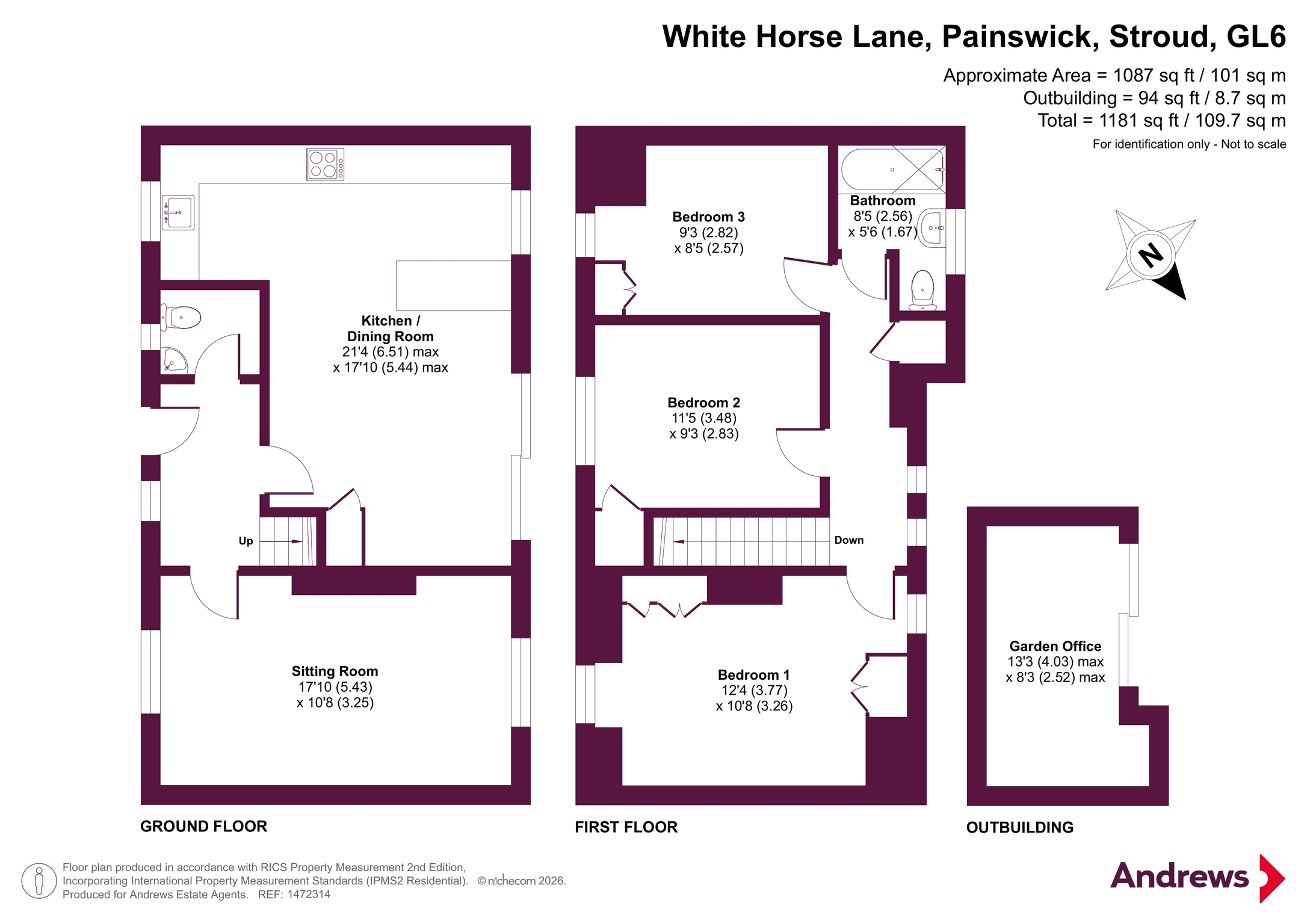 4, White Horse Lane, Stroud floorplan
