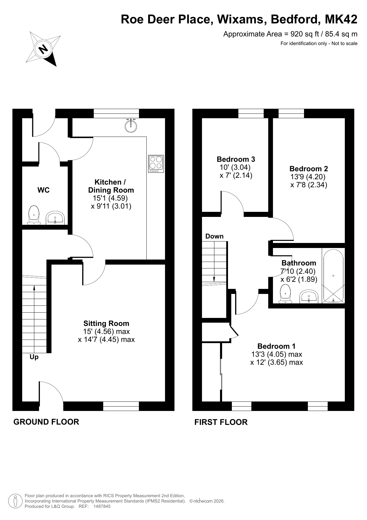 Roe Deer Place, Wixams, Bedford floorplan