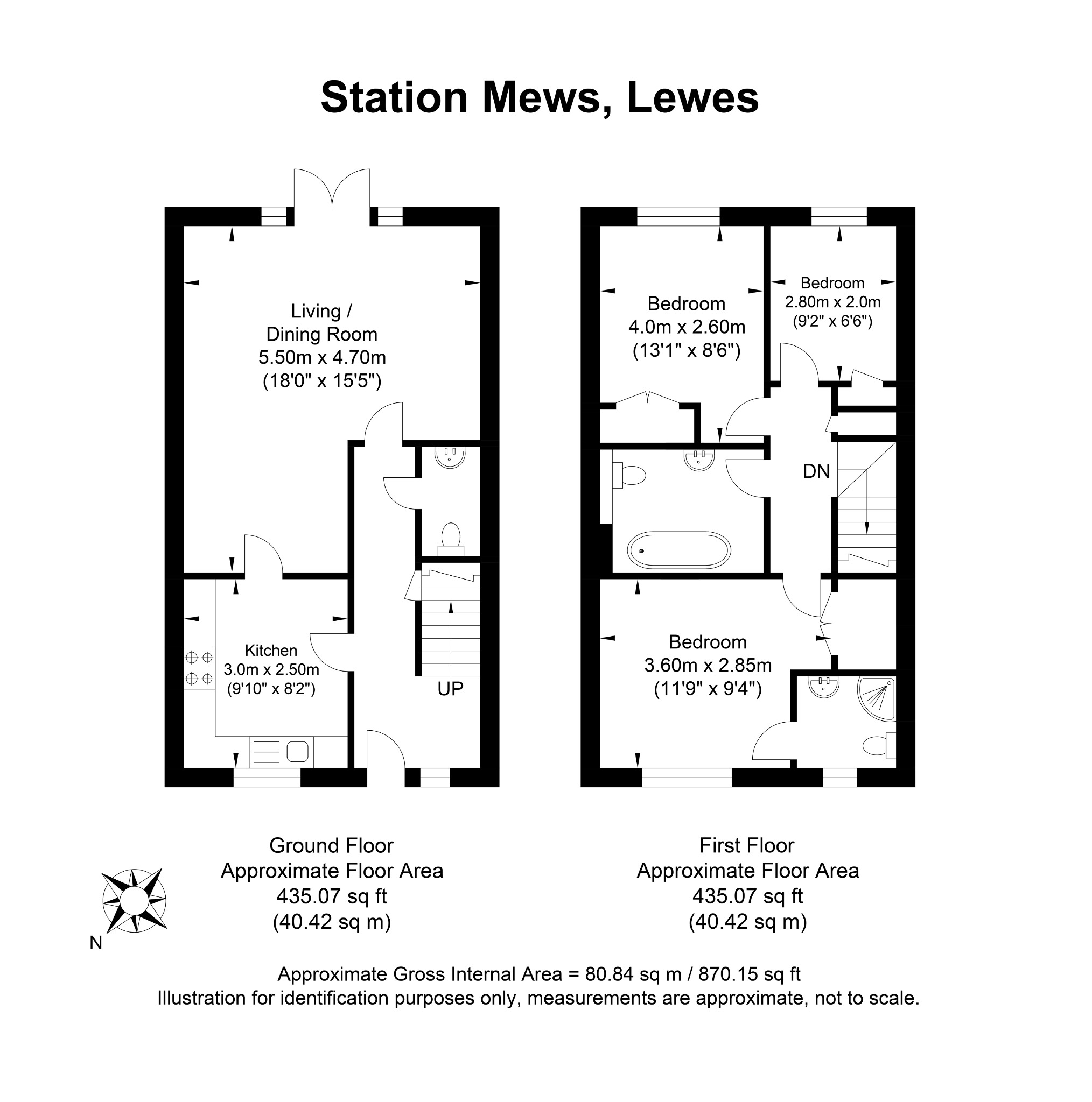 2, Station Mews, Lewes floorplan