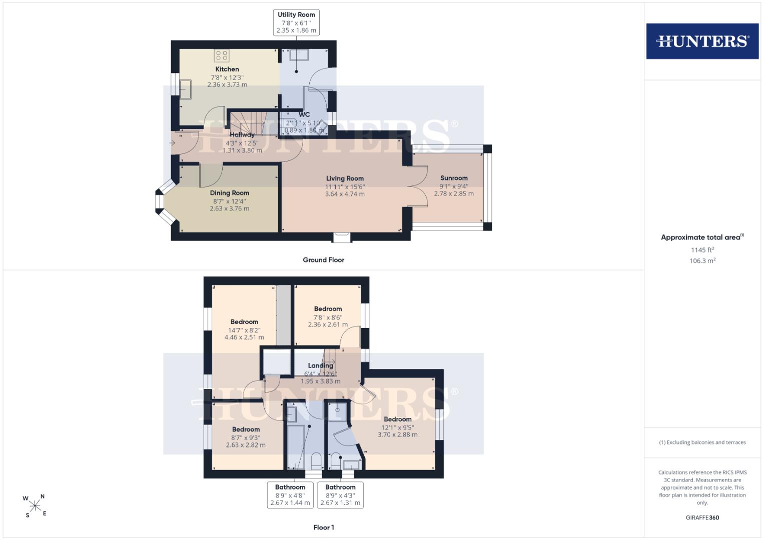 1, Ullswater Avenue, Bridlington floorplan