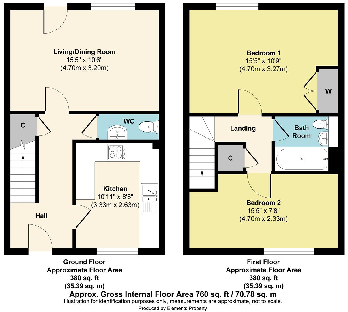 Viking Road, Peters Village, Wouldham ME1, 2 bedroom semidetached