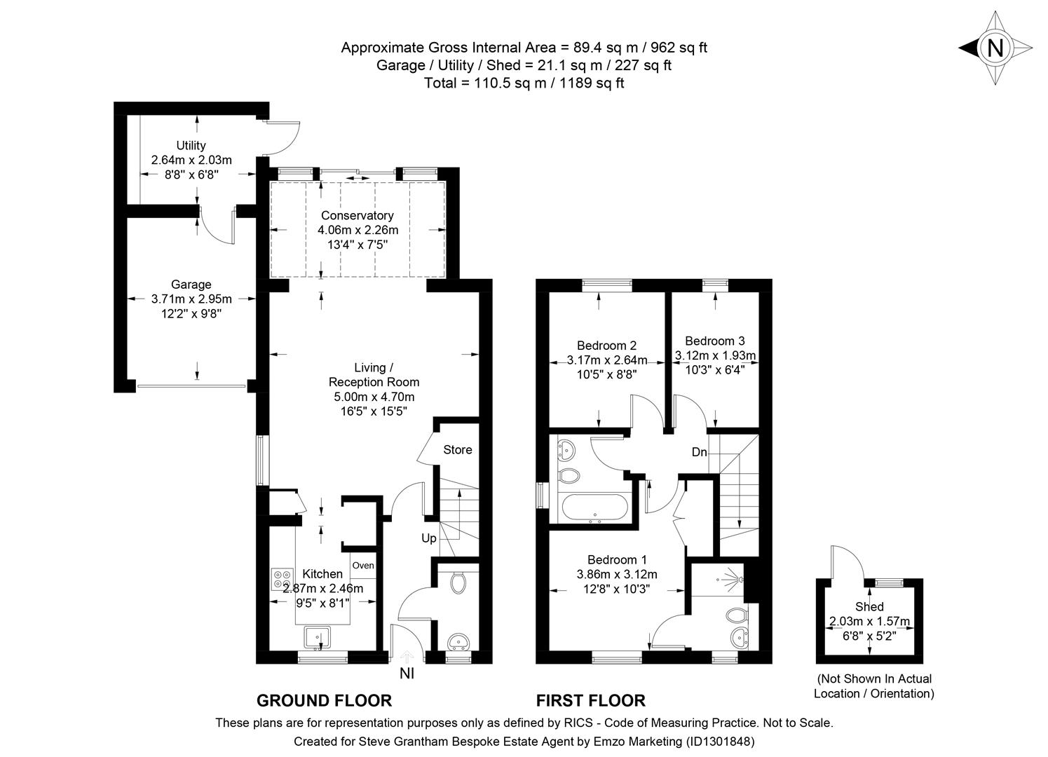 8, Whiteland Way, Waterlooville floorplan