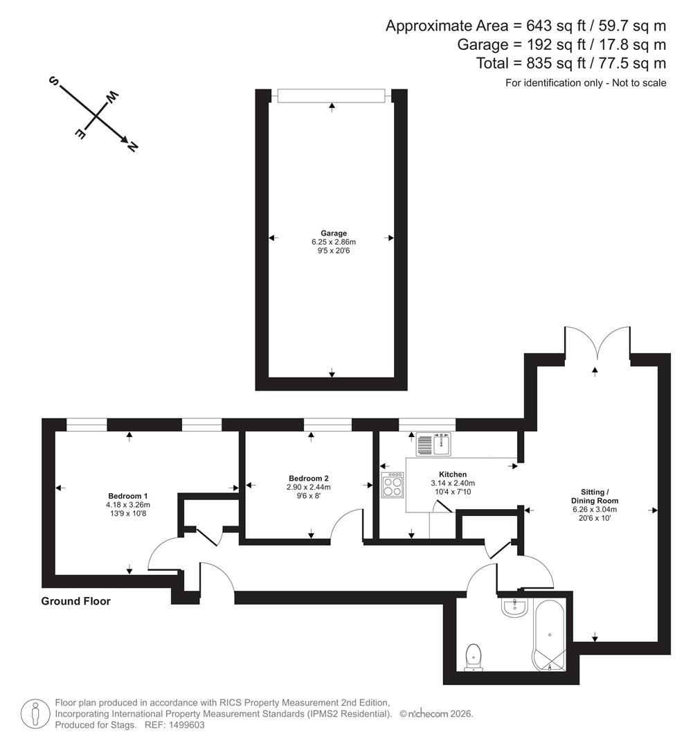 Flat 2, Priory Mills, Priory Lane, Bridport floorplan