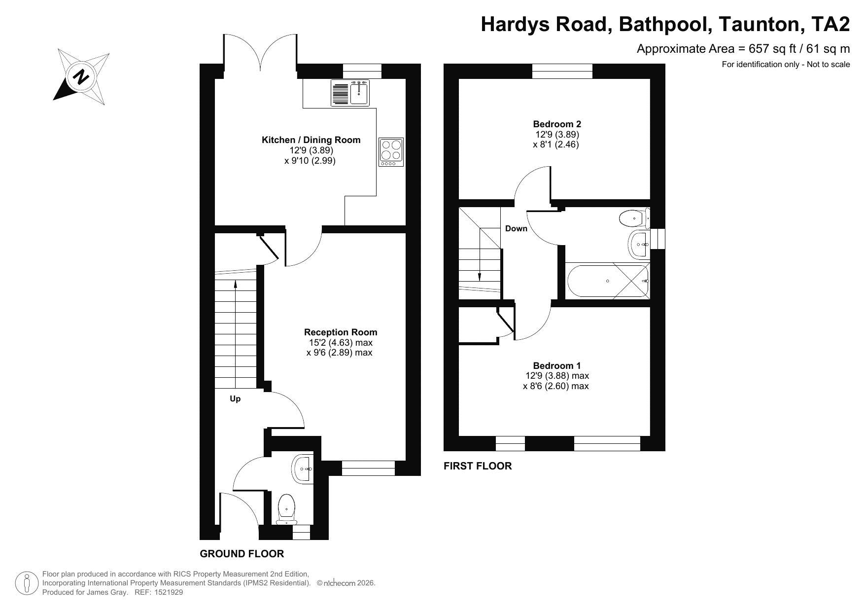 116, Hardys Road, Taunton floorplan