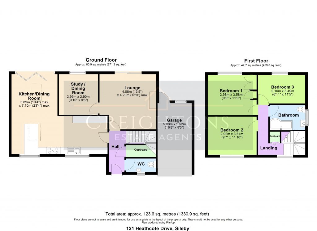 121, Heathcote Drive, Loughborough floorplan