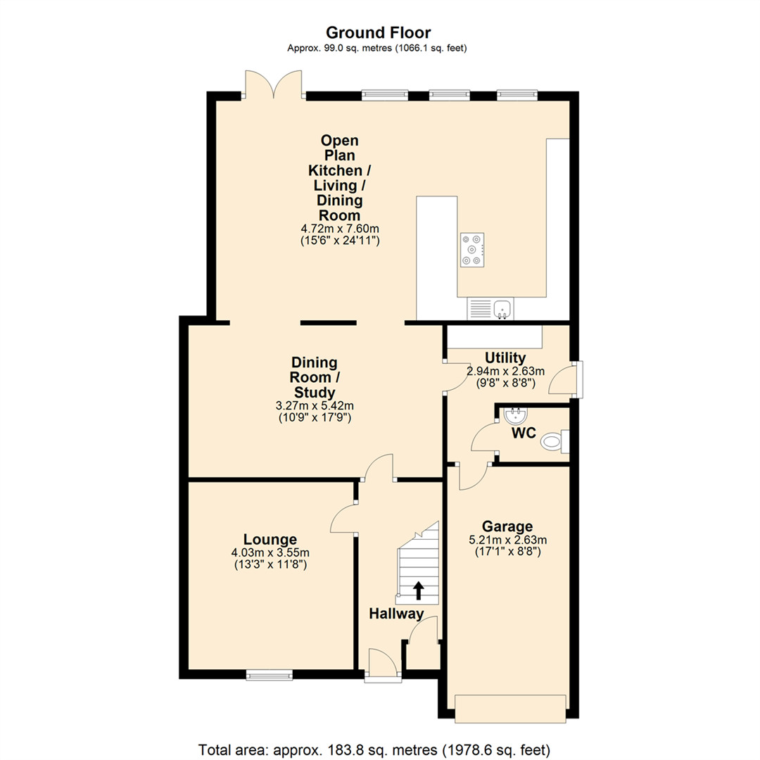 58, Mercer Crescent, Rossendale floorplan