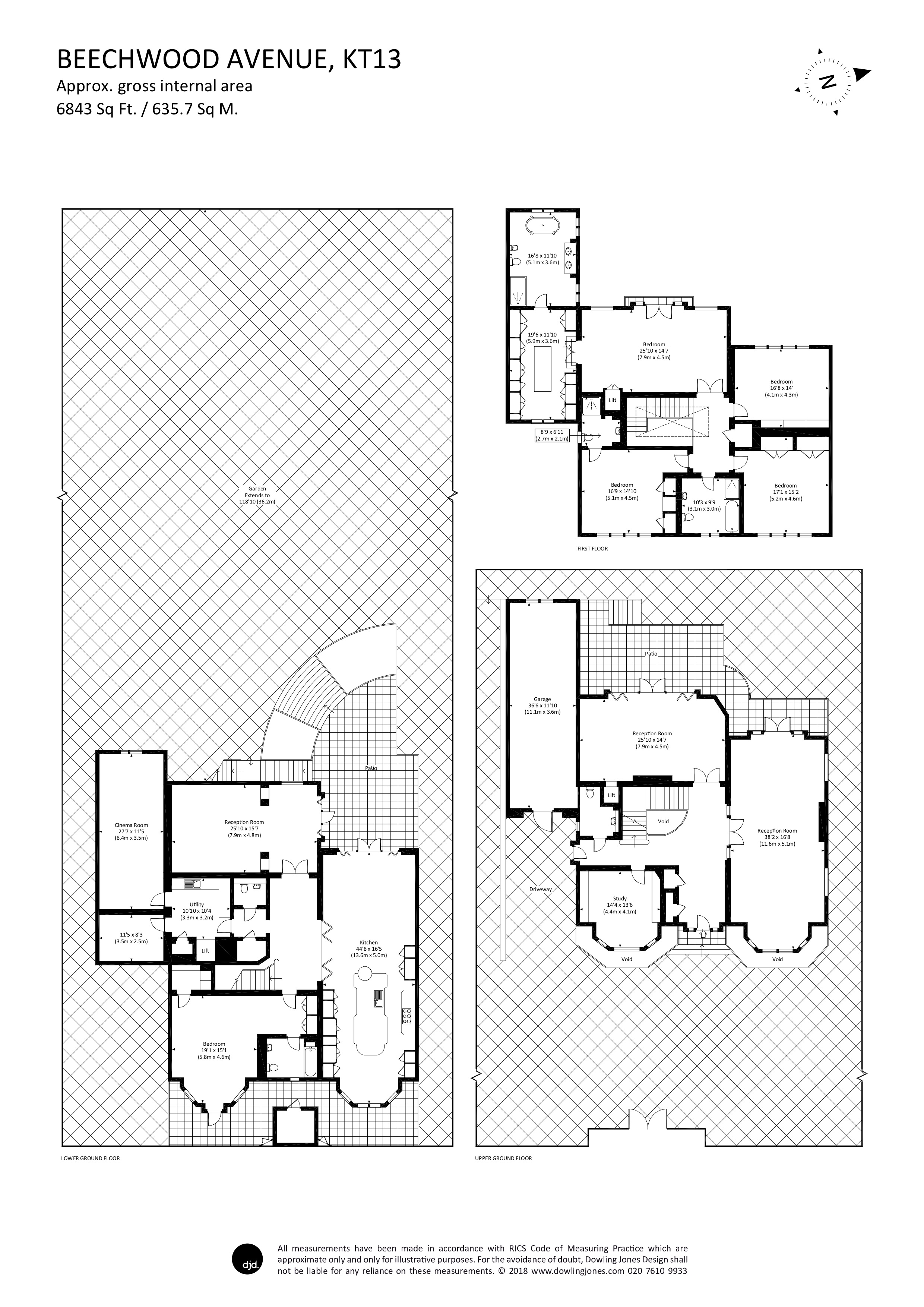 5 Bedrooms  to rent in Beechwood Avenue, Weybridge KT13