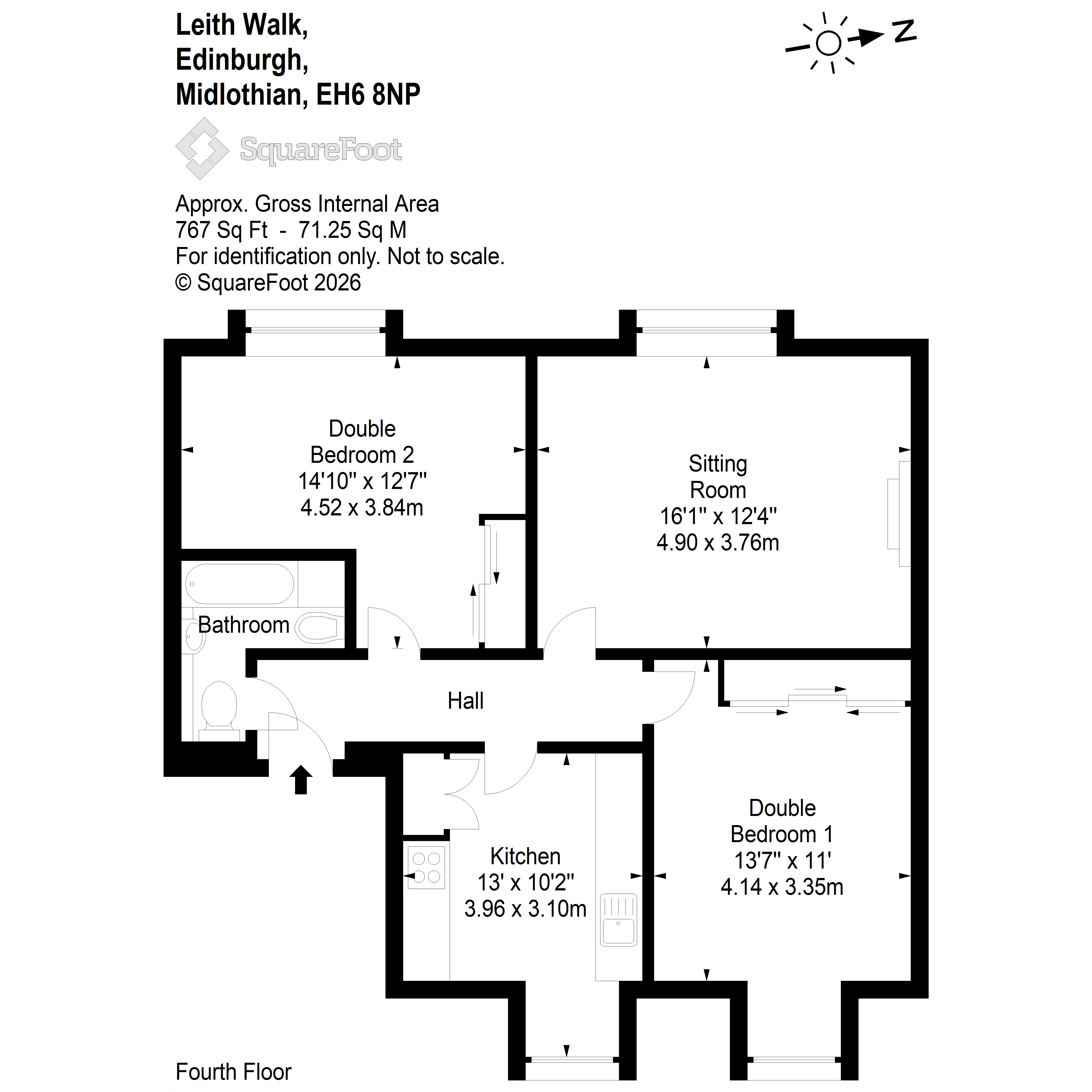 125 (4f), Leith Walk, EDINBURGH floorplan