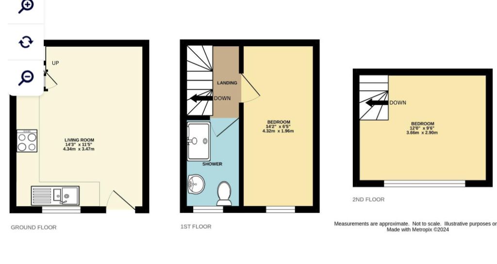 Dolphin Cottage 1736, 1 Staffordshire Place, Whitby floorplan