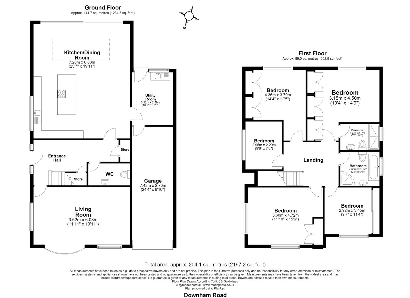 22, Downham Road, Billericay floorplan