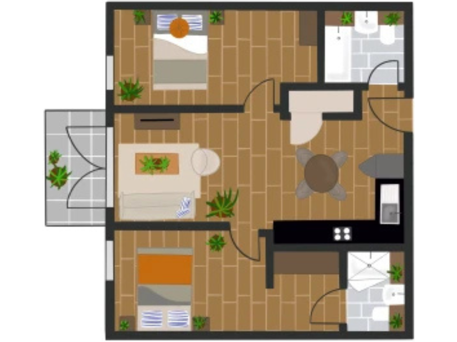 Block B-421,, Enclave, Birmingham City floorplan