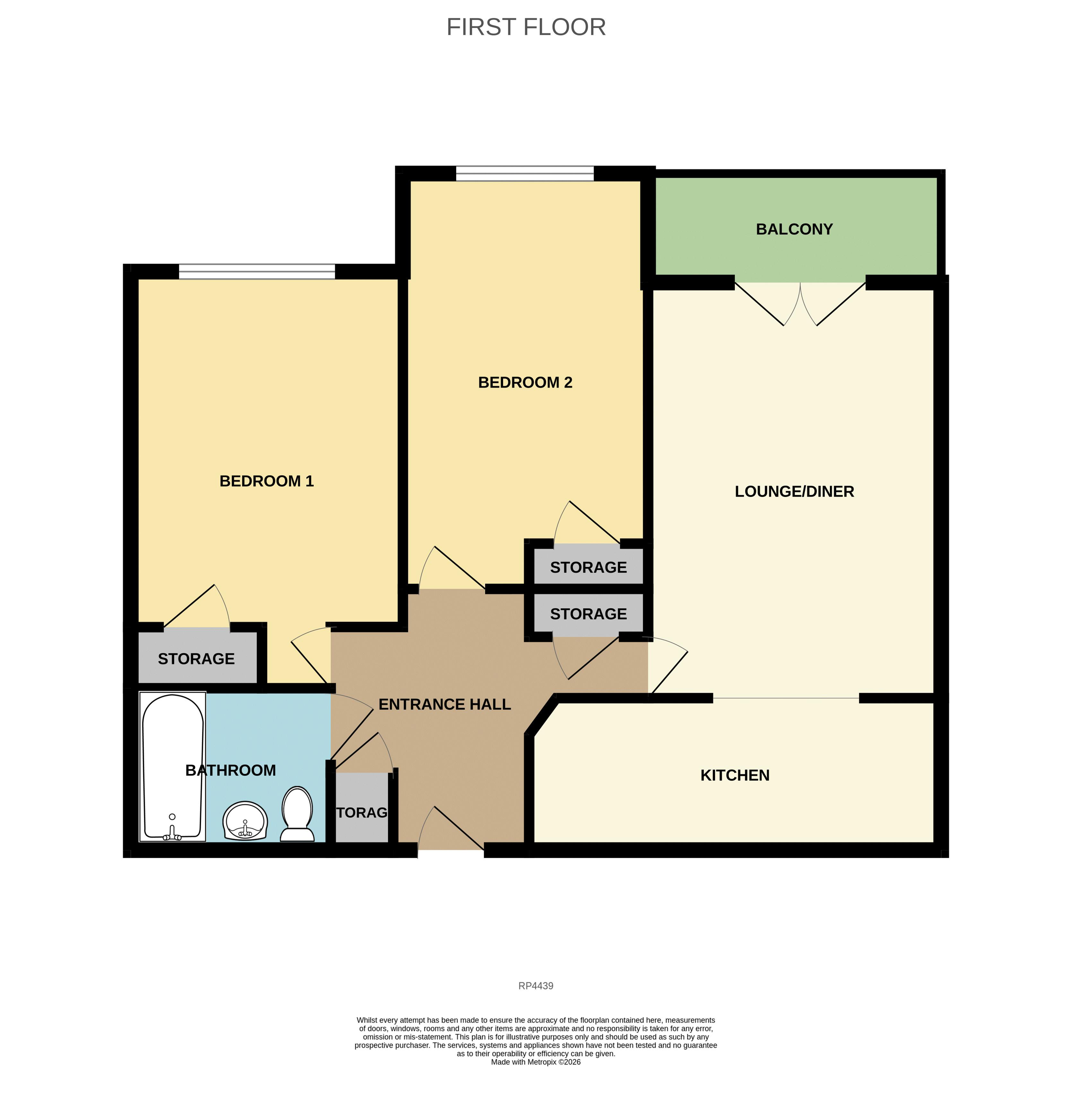 Apt 6, Rhos Abbey, Rhos Promenade, Colwyn Bay floorplan