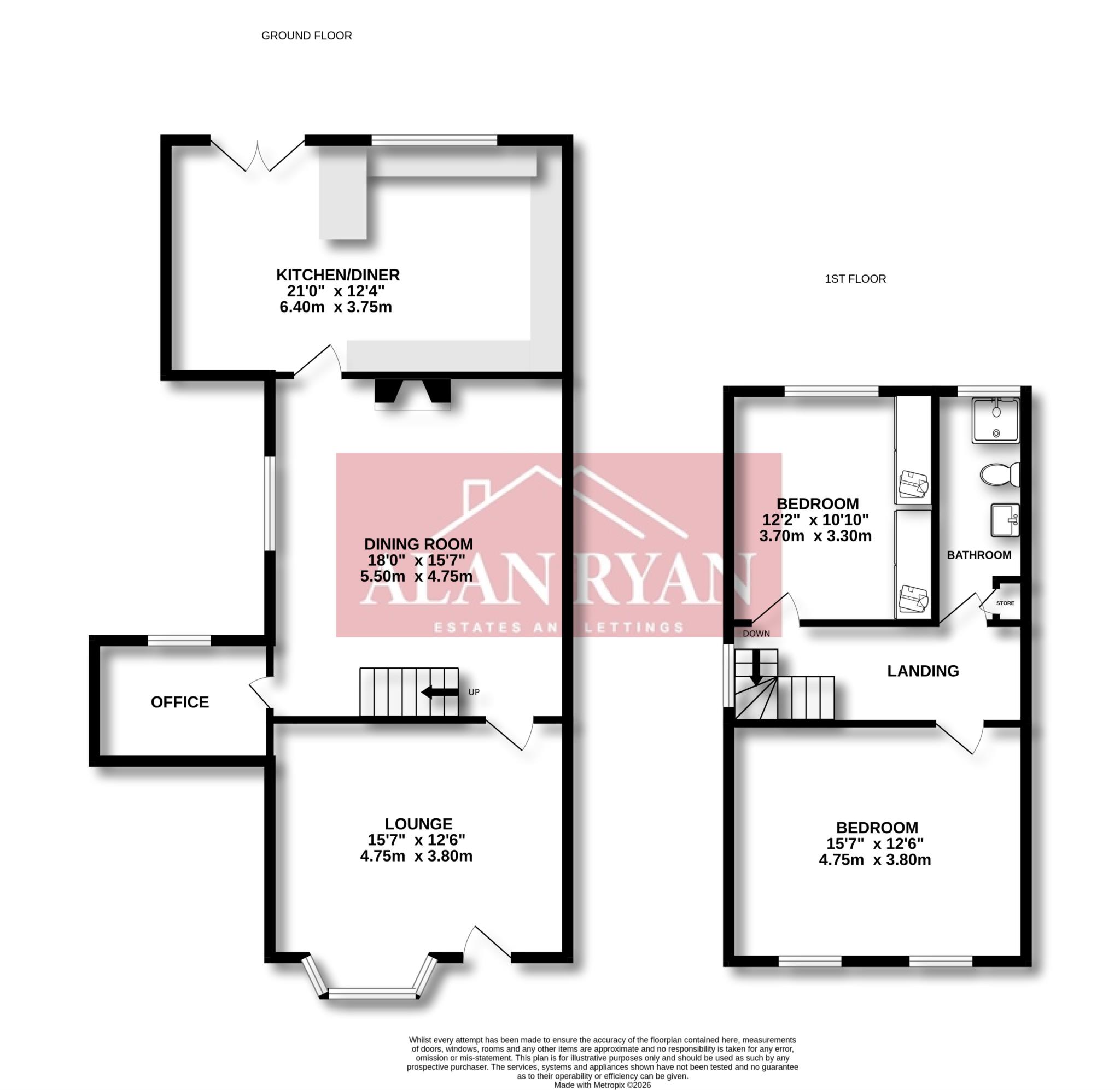 5, Hill Top, Oldham floorplan