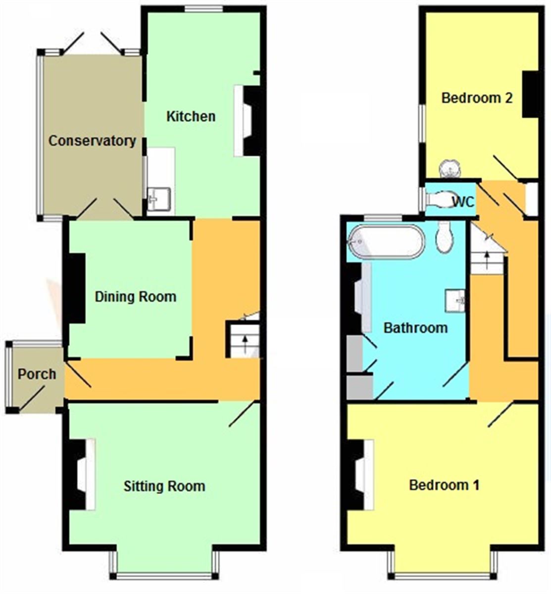 2 Bedrooms Semi-detached house for sale in Wynn Road, Tankerton, Whitstable CT5