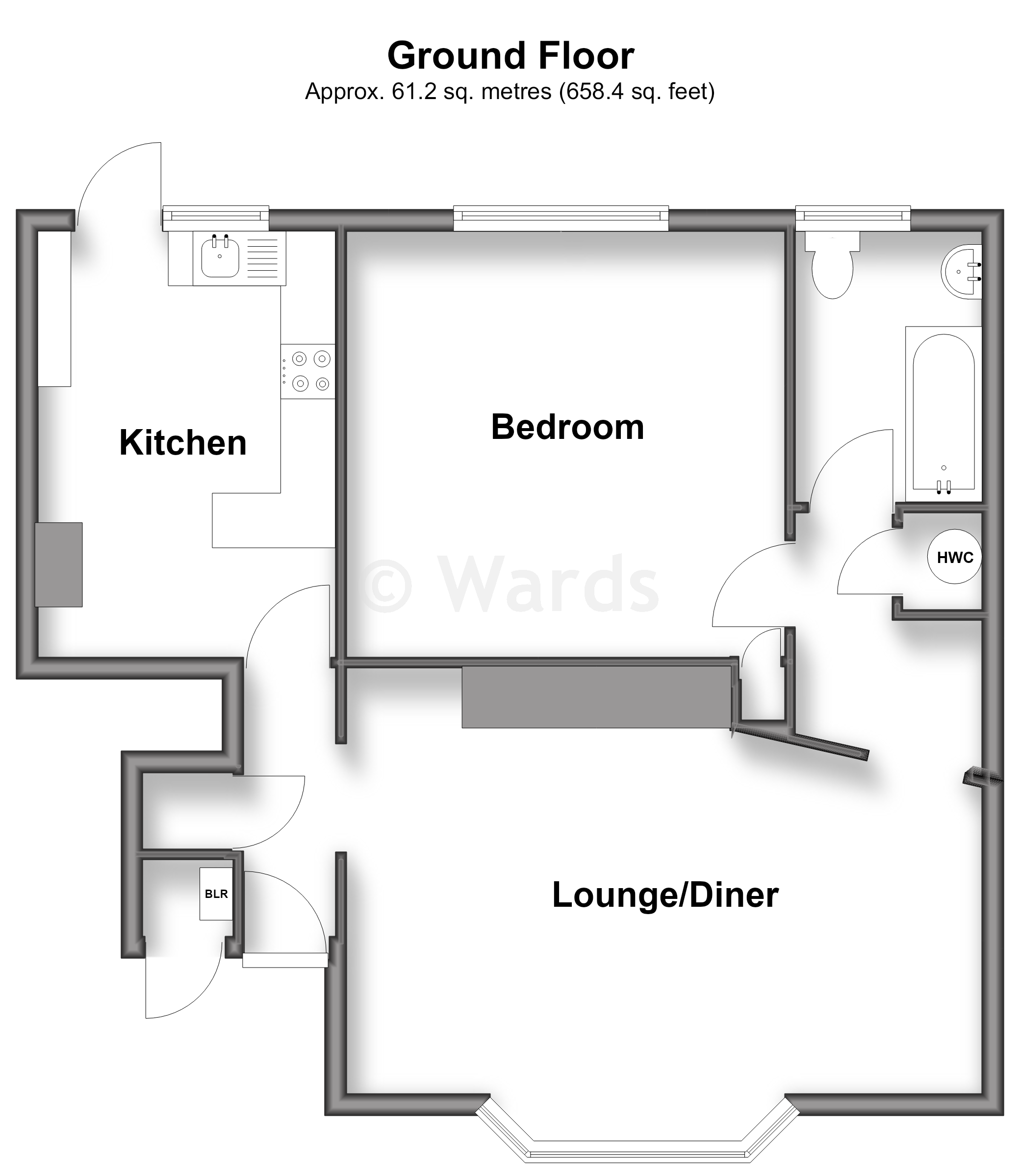 100B, Tunbury Avenue, Chatham floorplan