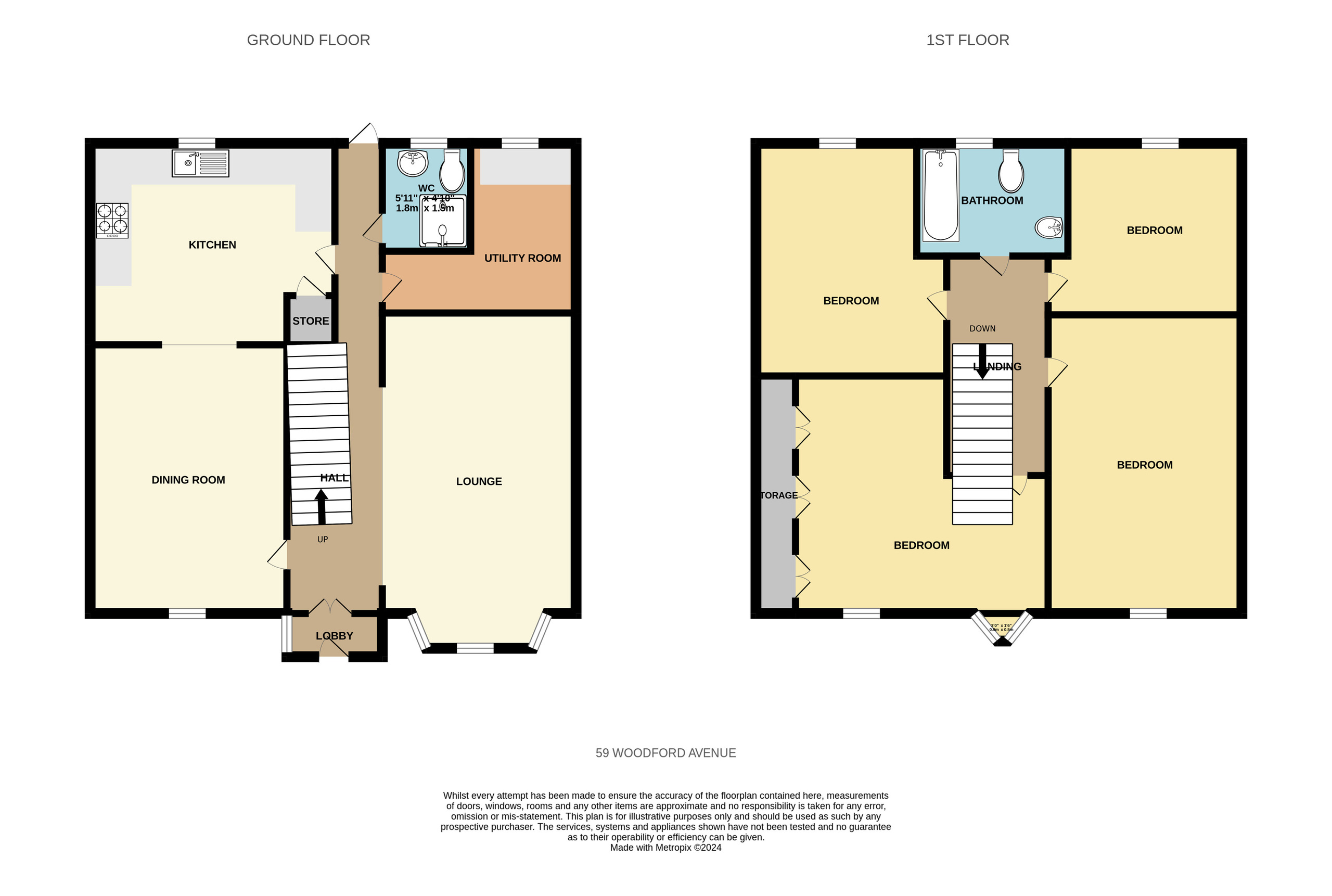 59 Woodford Avenue, Ilford floorplan