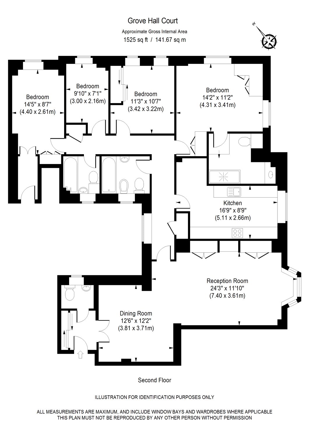 4 Bedrooms Flat to rent in Grove Hall Court, St John's Wood, London NW8