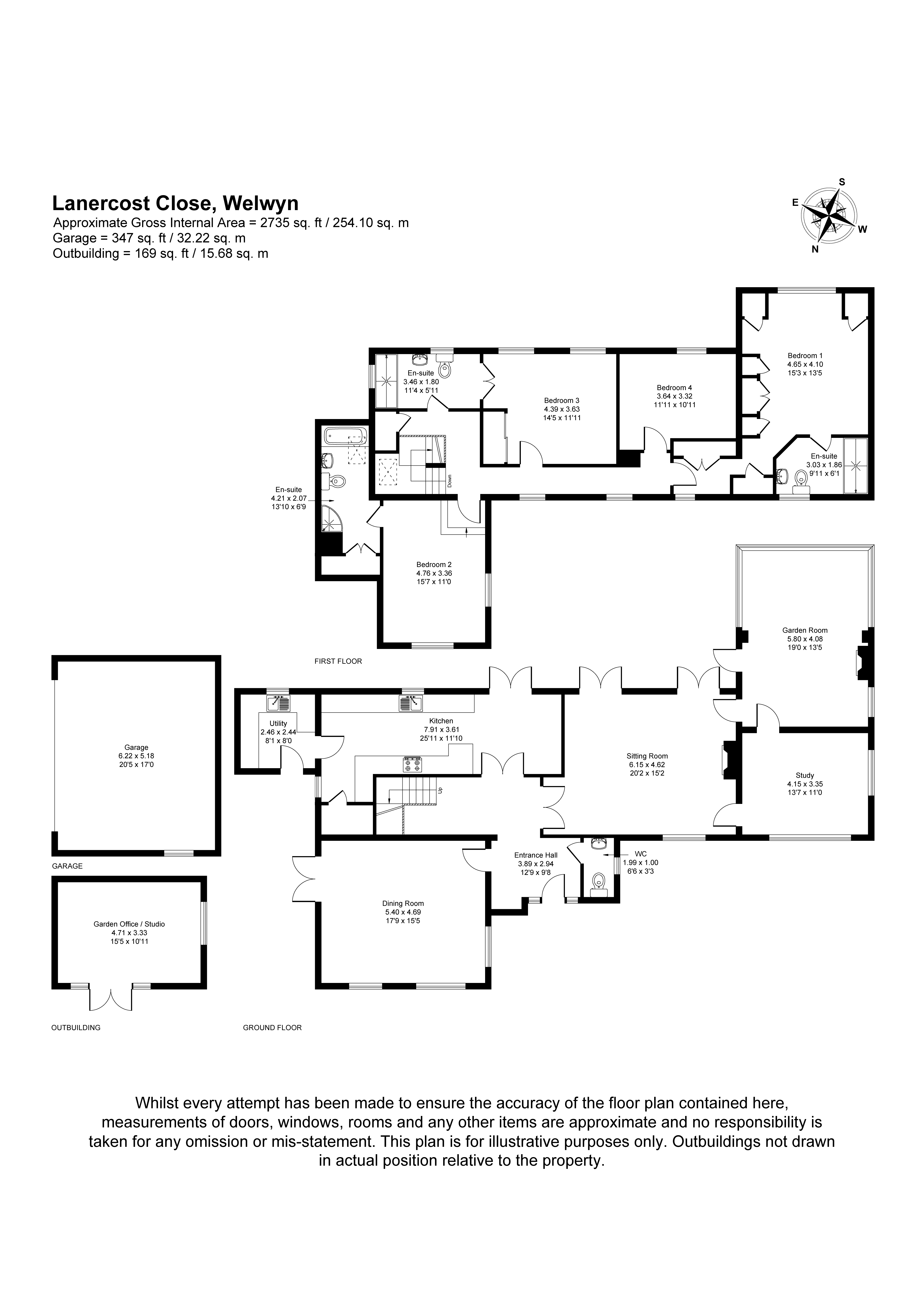 2A, Lanercost Close, Welwyn floorplan