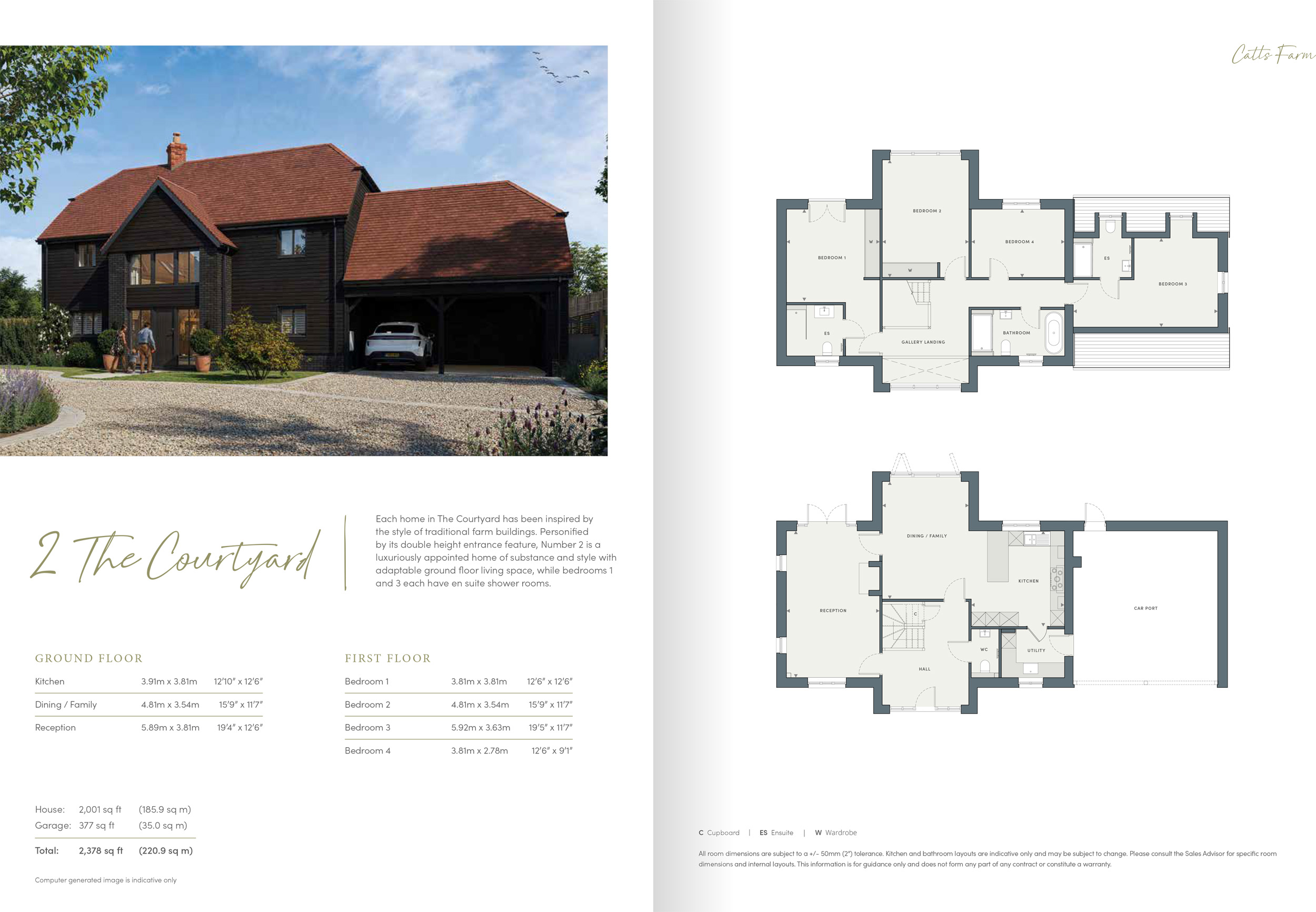 2, Catts Farm, Headley floorplan