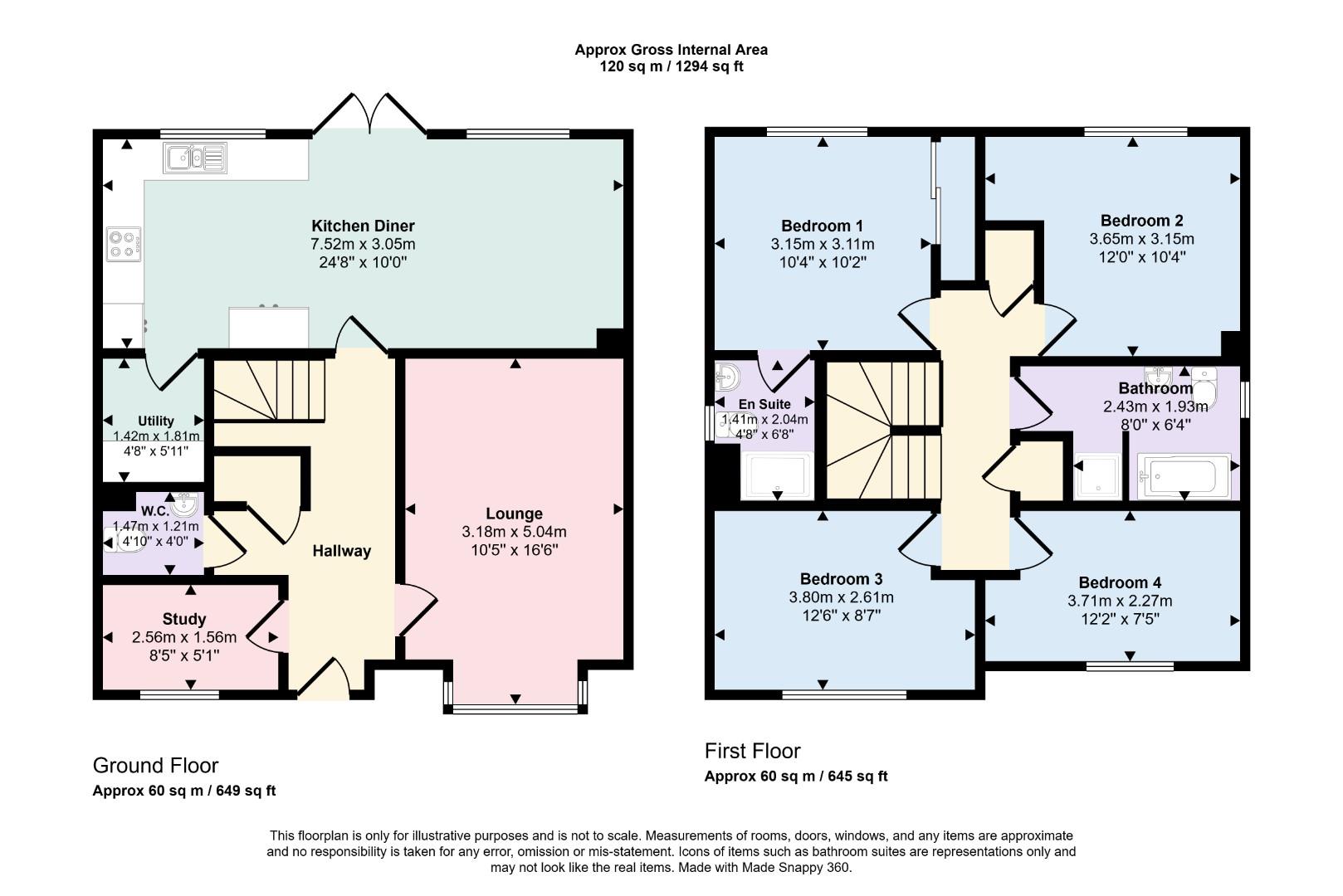 271, Fleetland Way, Upper Harlestone floorplan