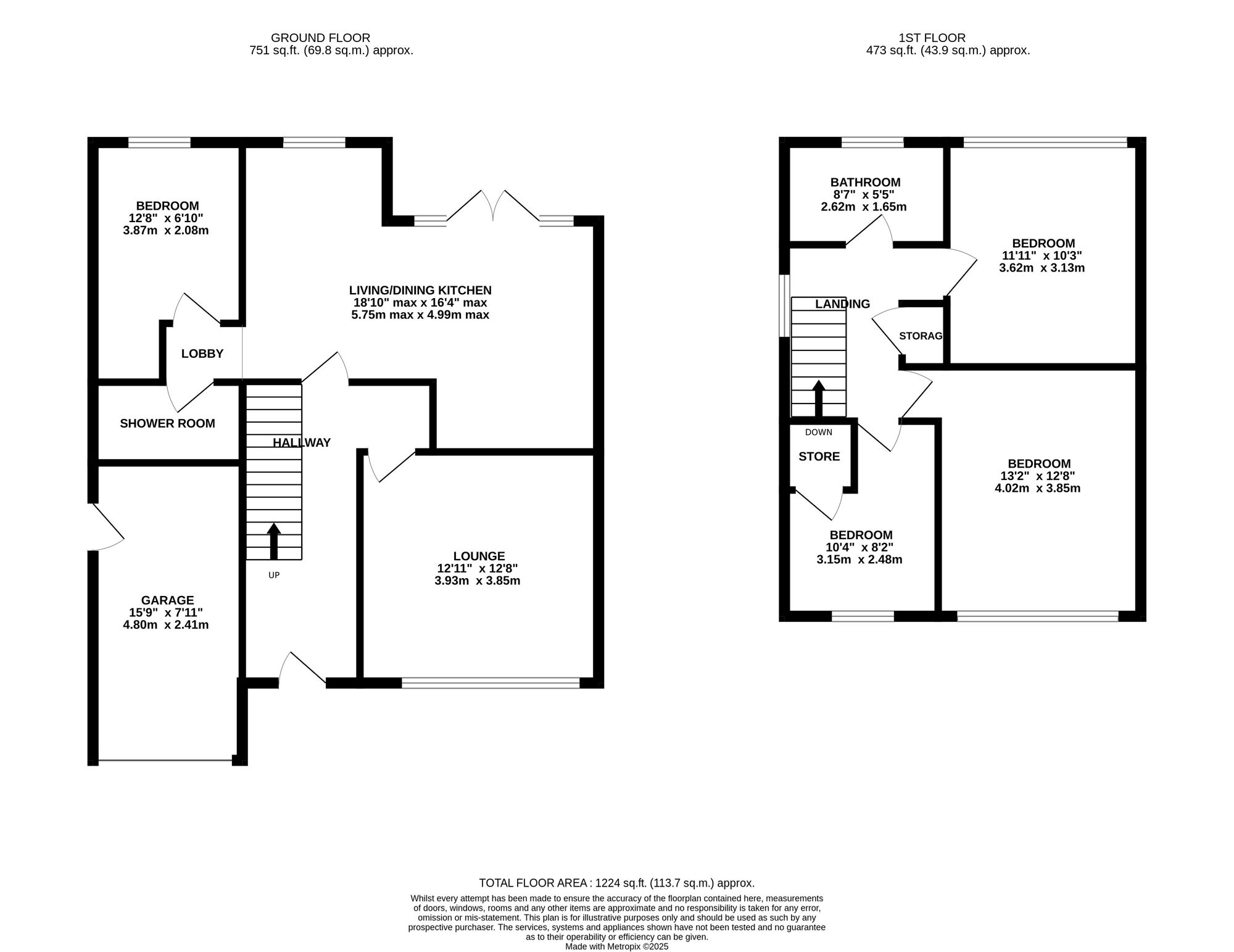 40 Harecroft Crescent, Leicester floorplan