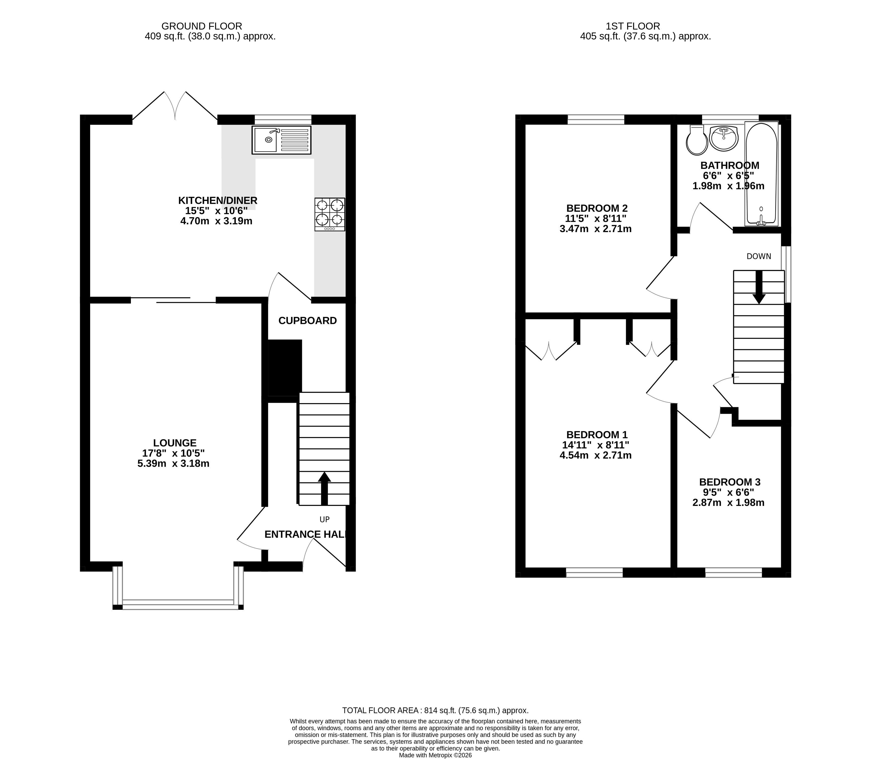 75, Carr Road, Pudsey floorplan