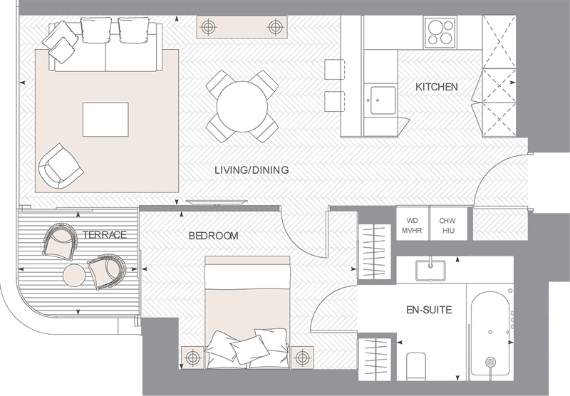 1 Bedrooms Flat for sale in Principal Place, Flat 33.5, Floor 33, London EC2A