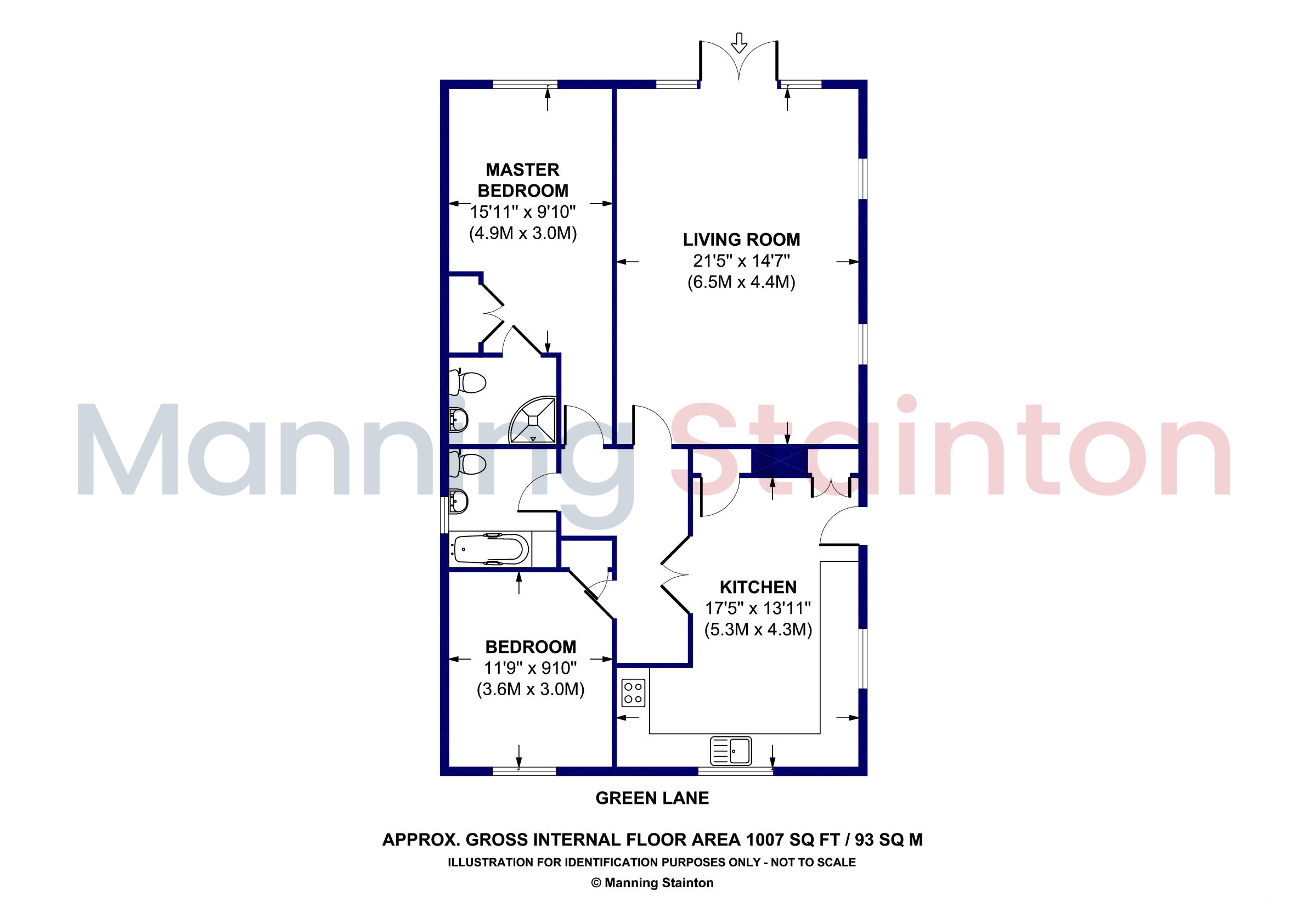 90, Green Lane, Wakefield floorplan