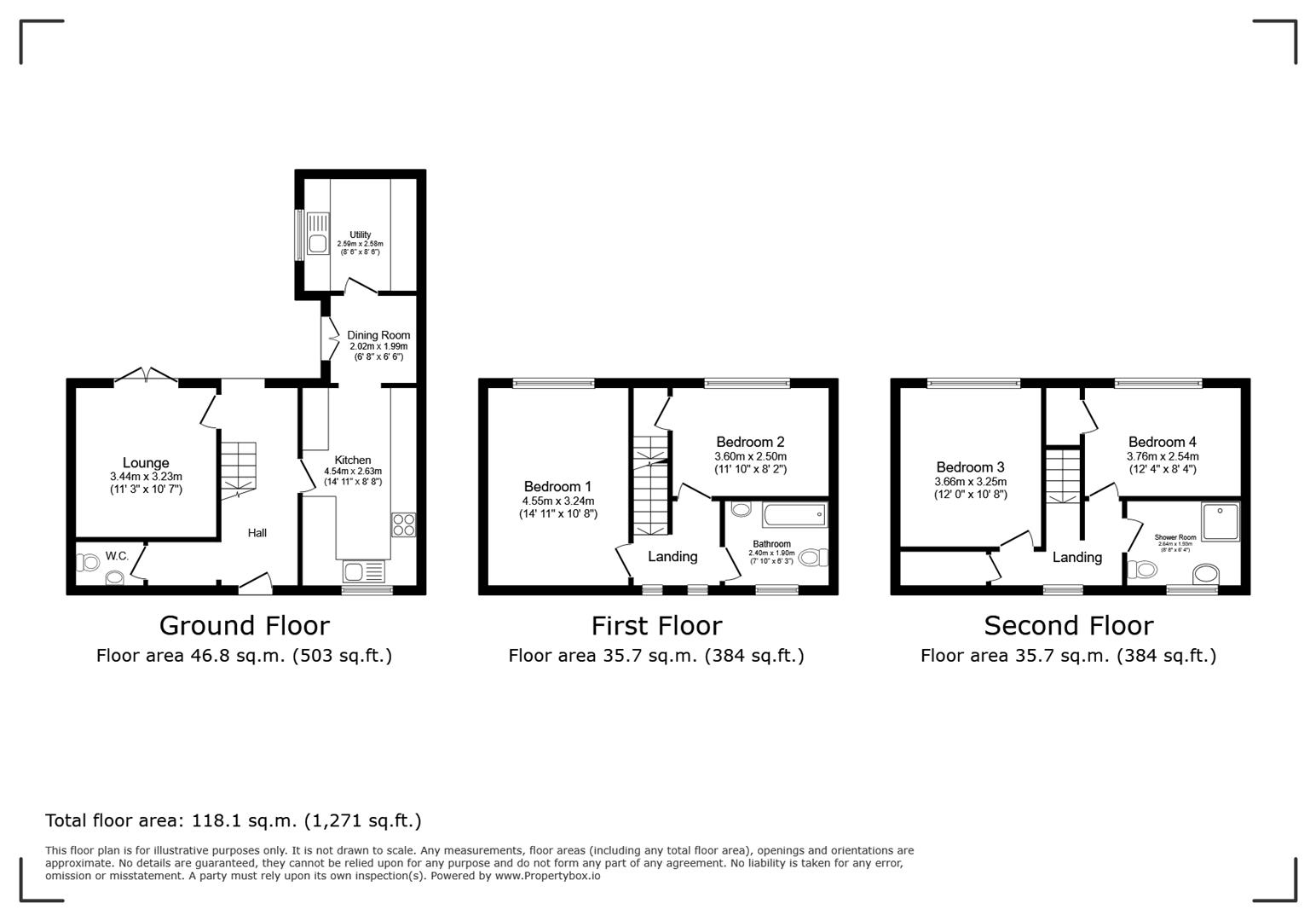14, Cadeleigh Close, Hull floorplan