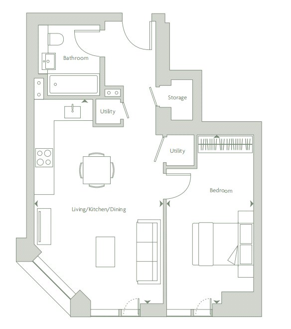 Victoria Riverside, Manchester floorplan