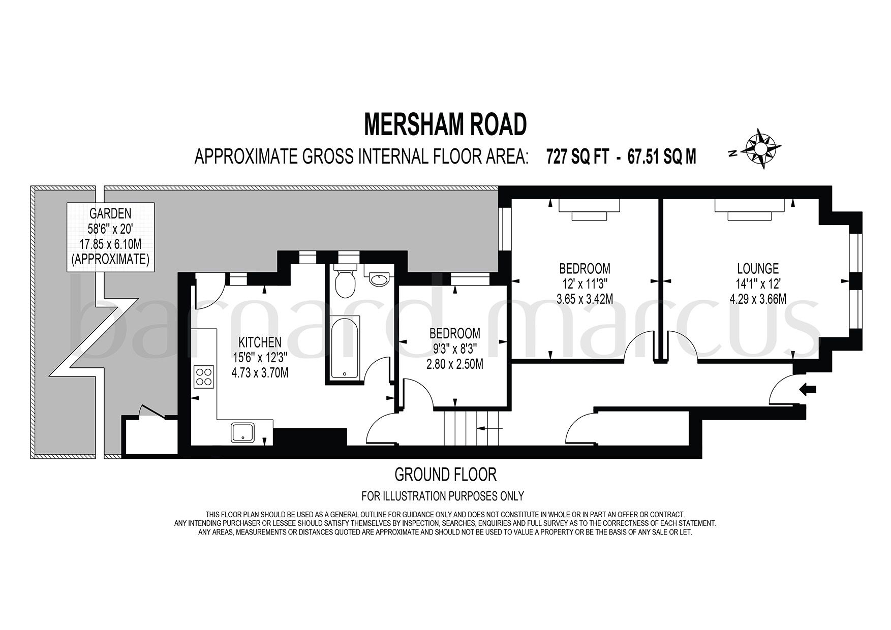 Mersham Road, Thornton Heath CR7, 2 bedroom for sale