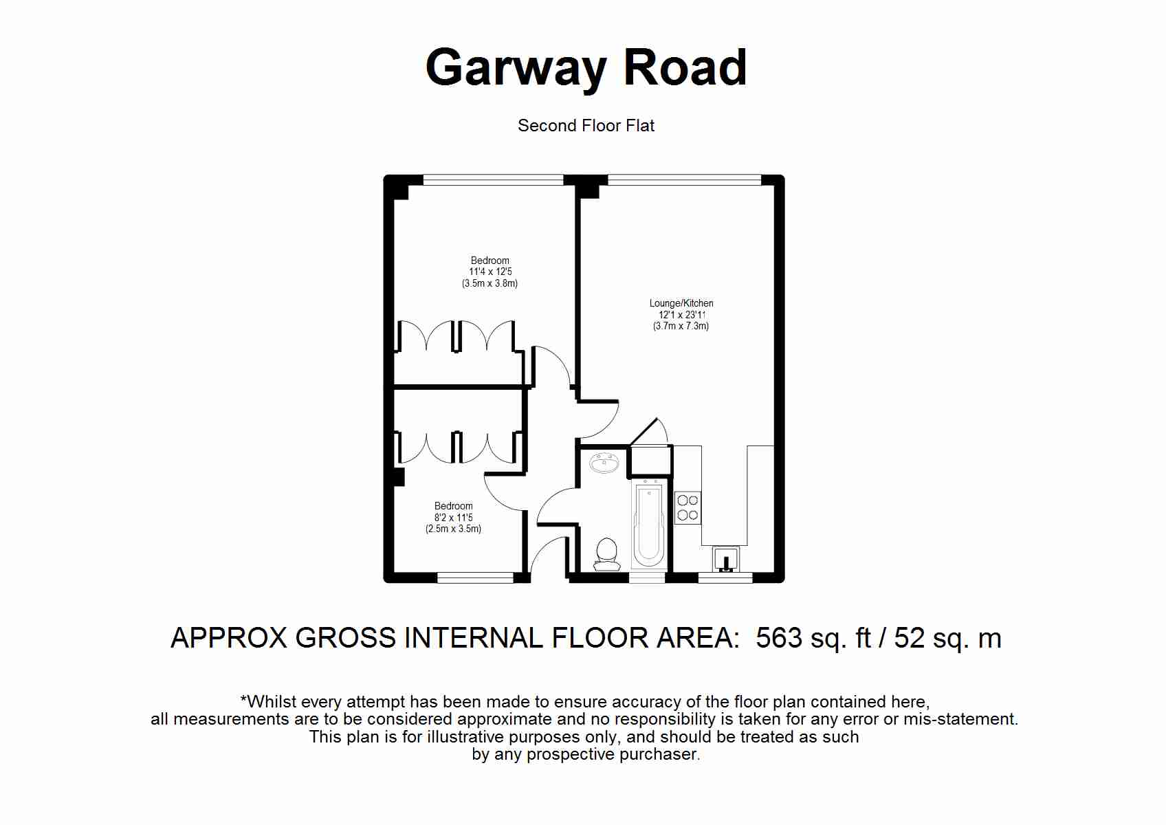 2 Bedrooms Flat to rent in Garway Road, Notting Hill W2