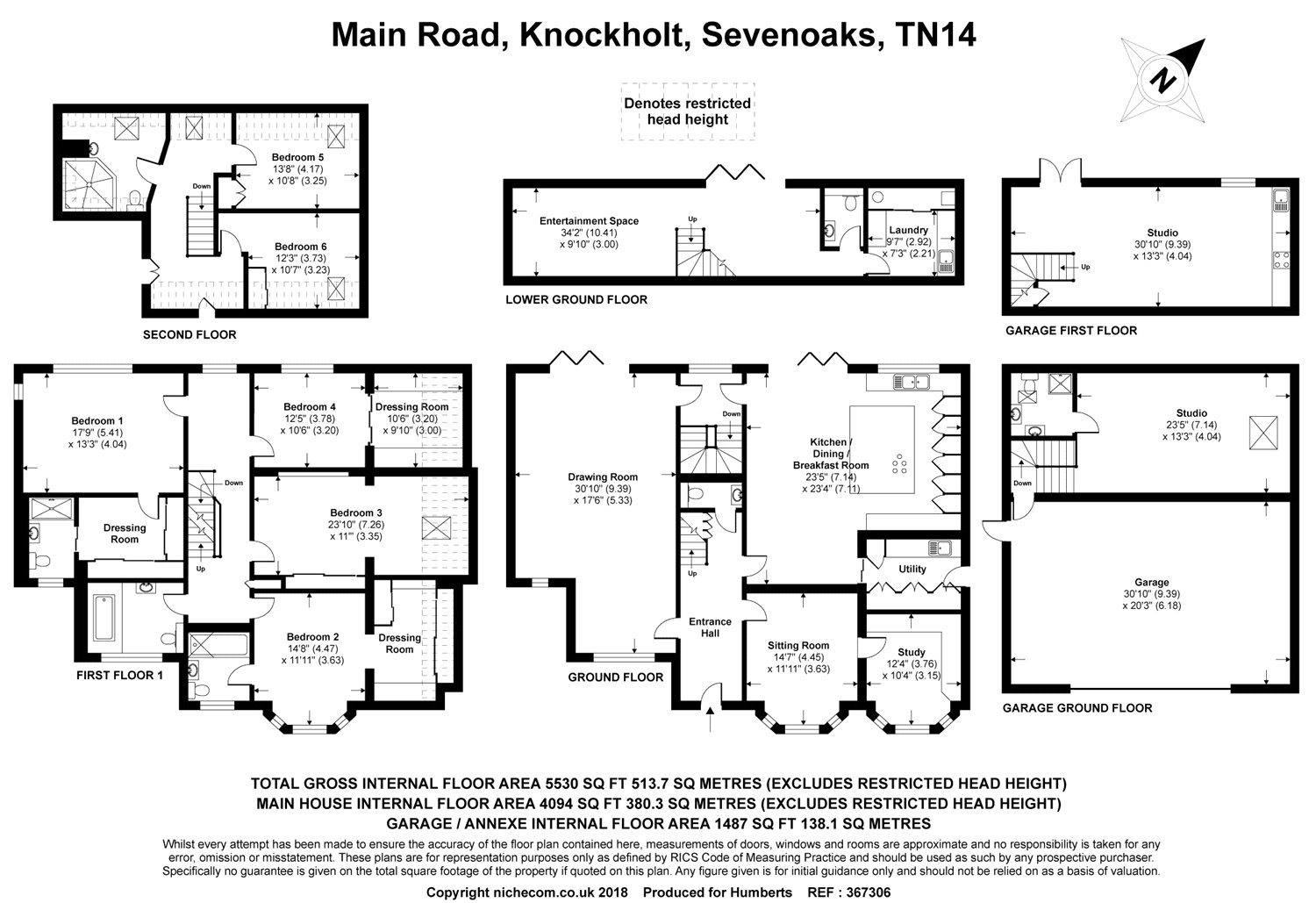 6 Bedrooms Detached house for sale in Main Road, Knockholt, Sevenoaks, Kent TN14