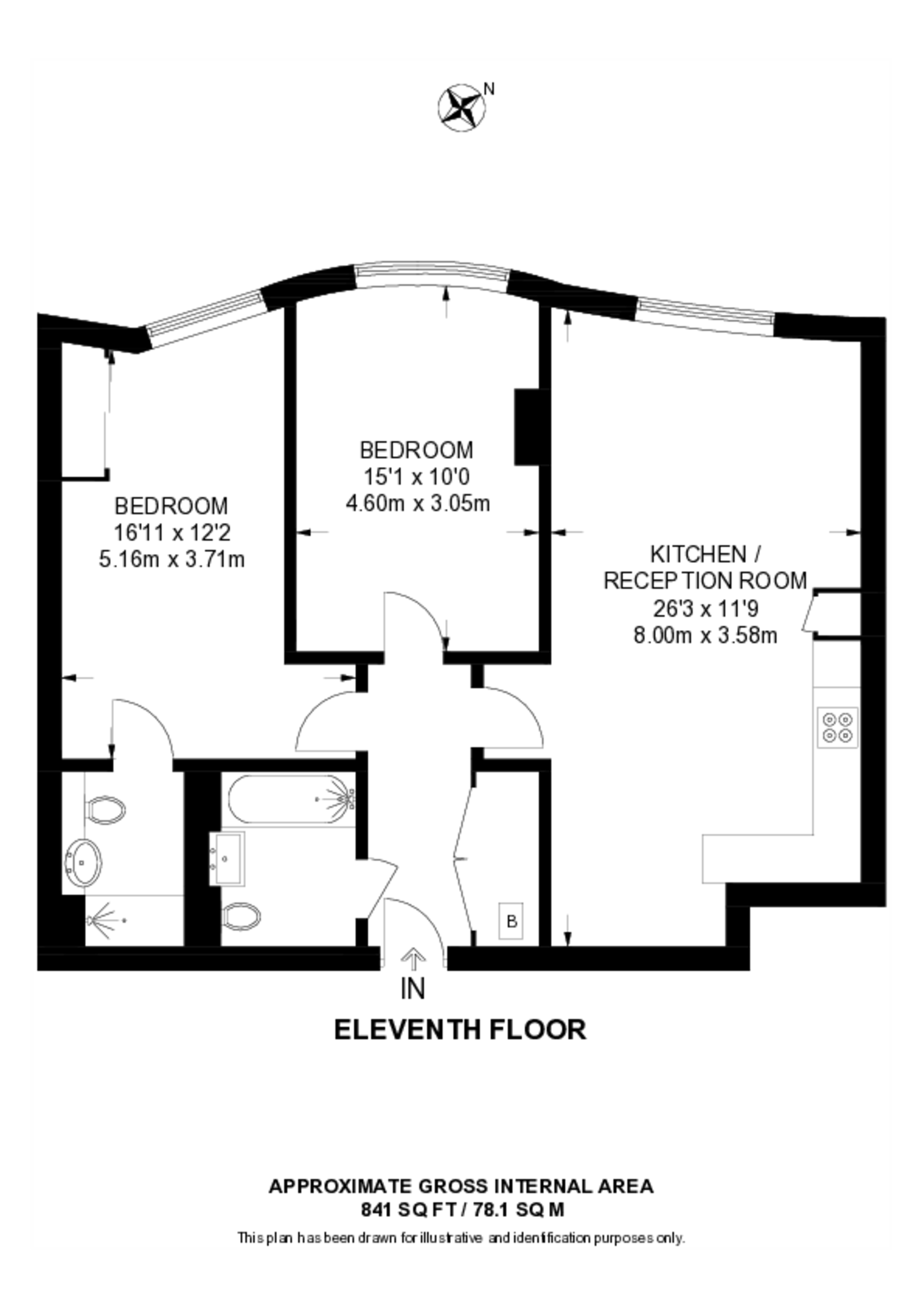 Holloway  Arsenal, Holloway floorplan