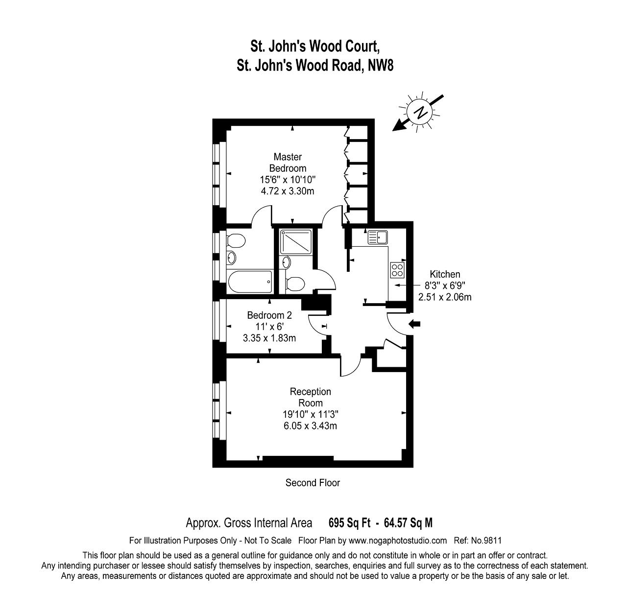 2 Bedrooms Flat to rent in St. Johns Wood Court, St. Johns Wood Road, St Johns Wood, London NW8