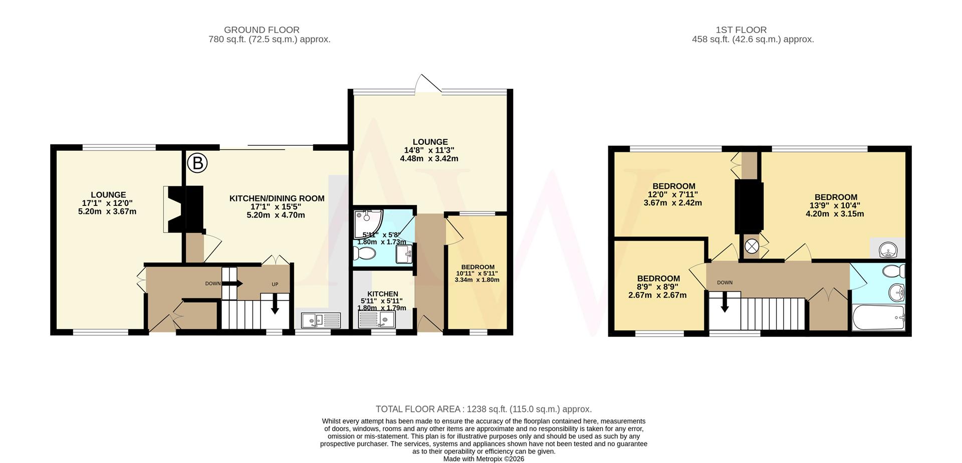 16, Park Road, Northaw floorplan
