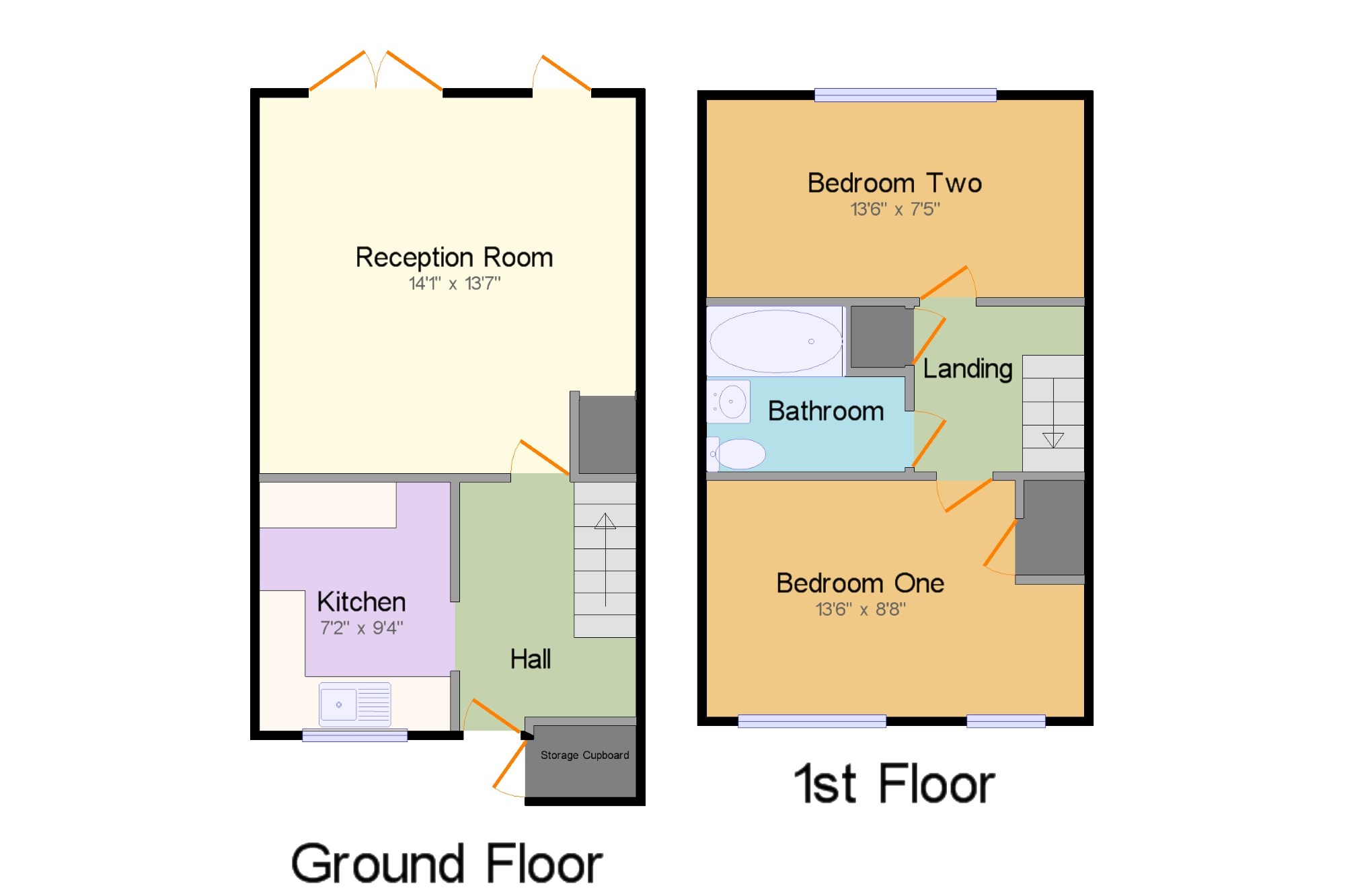 2 Bedrooms Terraced house for sale in Foxglove Lane, Chessington, Surrey, . KT9