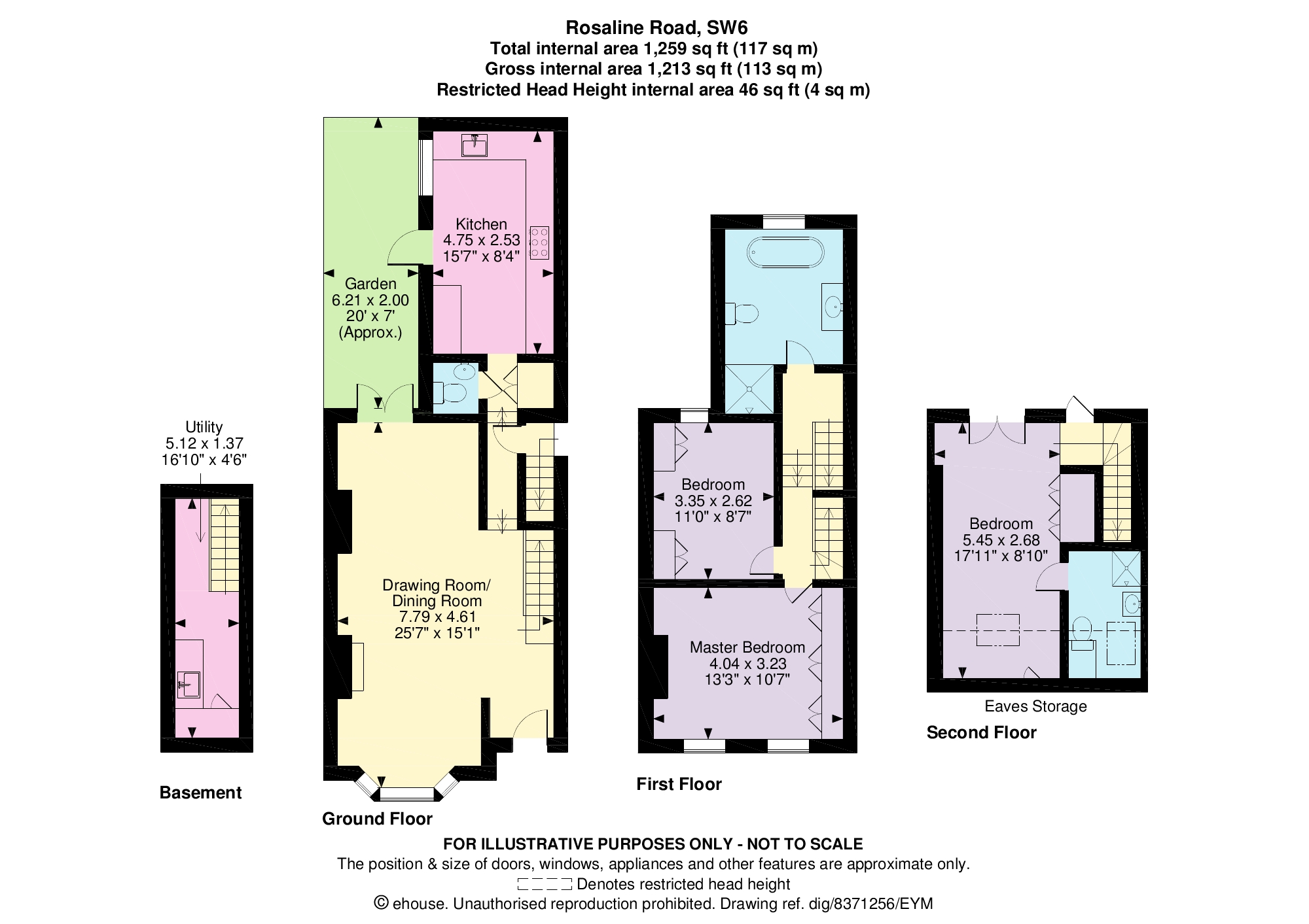 3 Bedrooms Terraced house to rent in Rosaline Road, London SW6