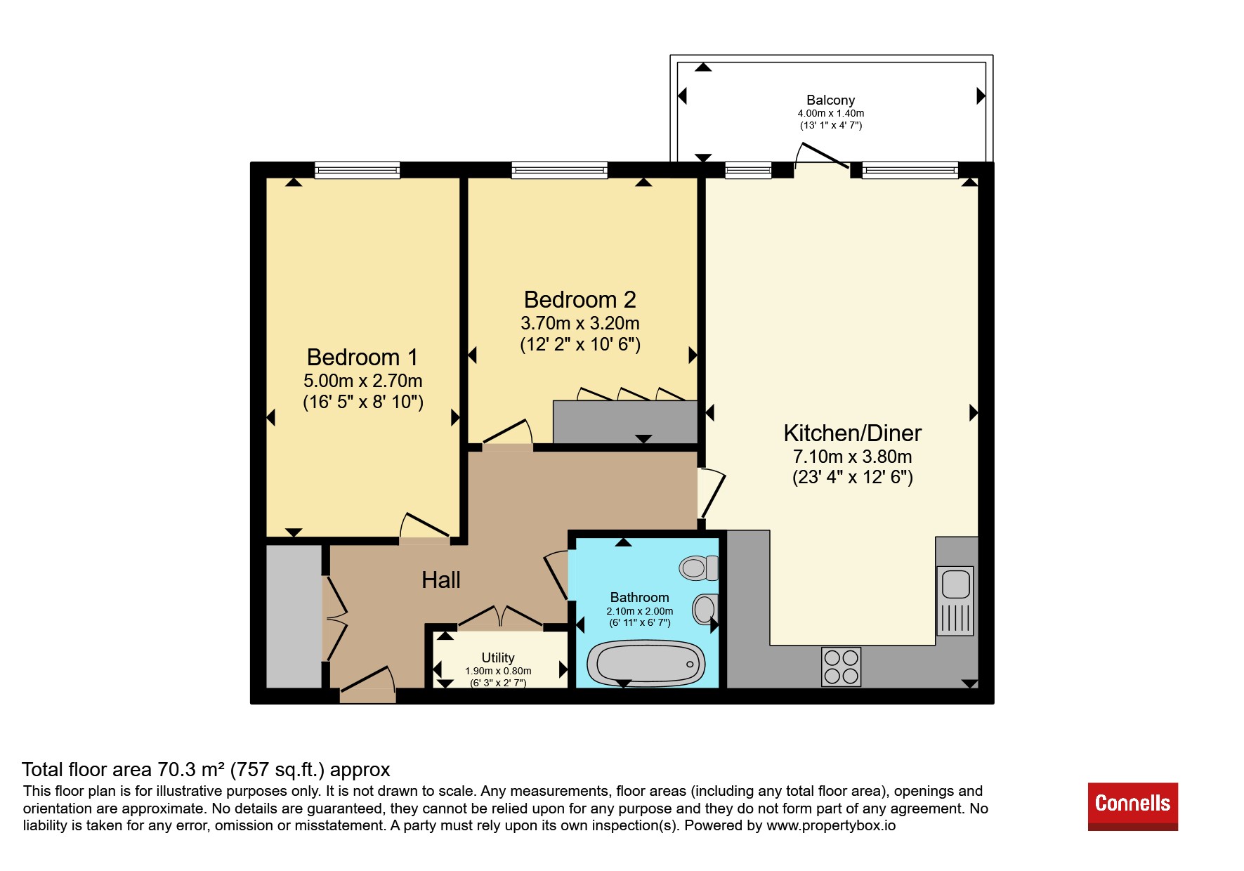 Flat 5, Esker House, High View, Hatfield floorplan