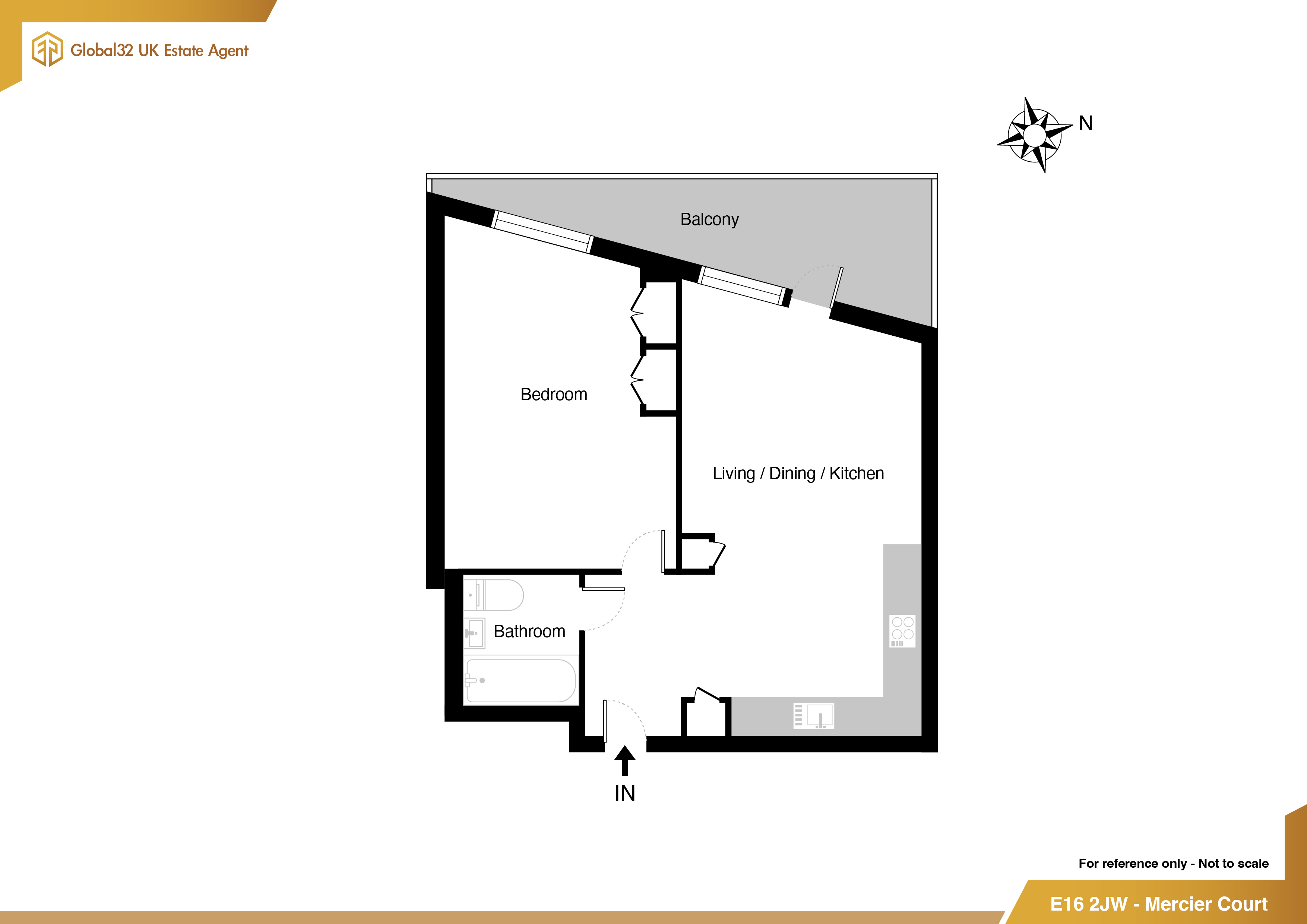 34, Starboard Way, London floorplan