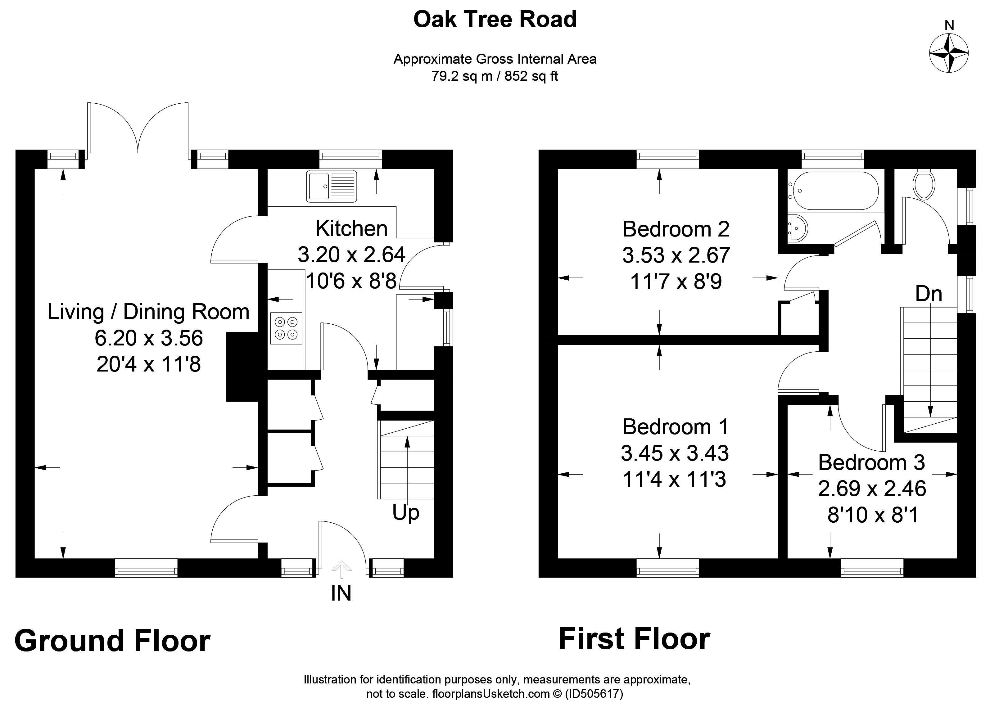 3 Bedrooms Semi-detached house for sale in Oak Tree Road, Thatcham RG19