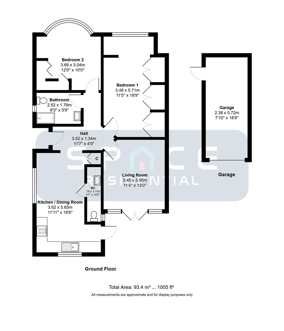 112, Warwick Avenue, Edgware floorplan